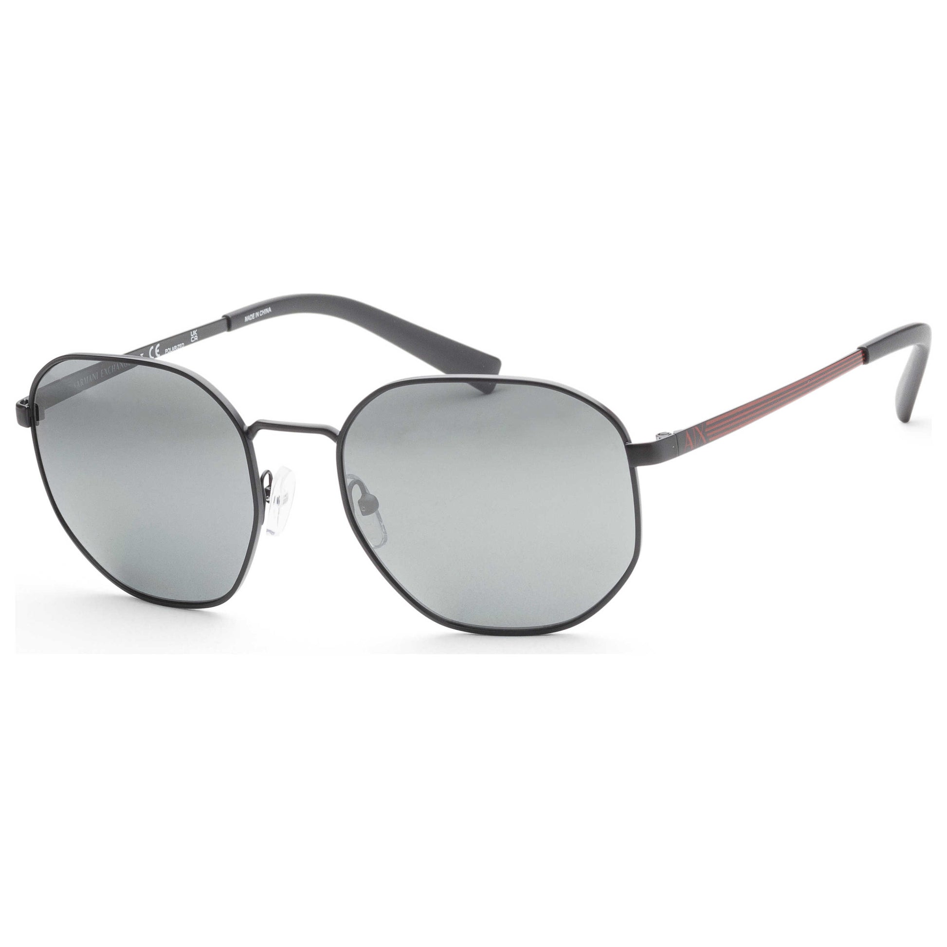 Front view of Armani Exchange Fashion Men's Sunglasses AX2036S-6000Z3