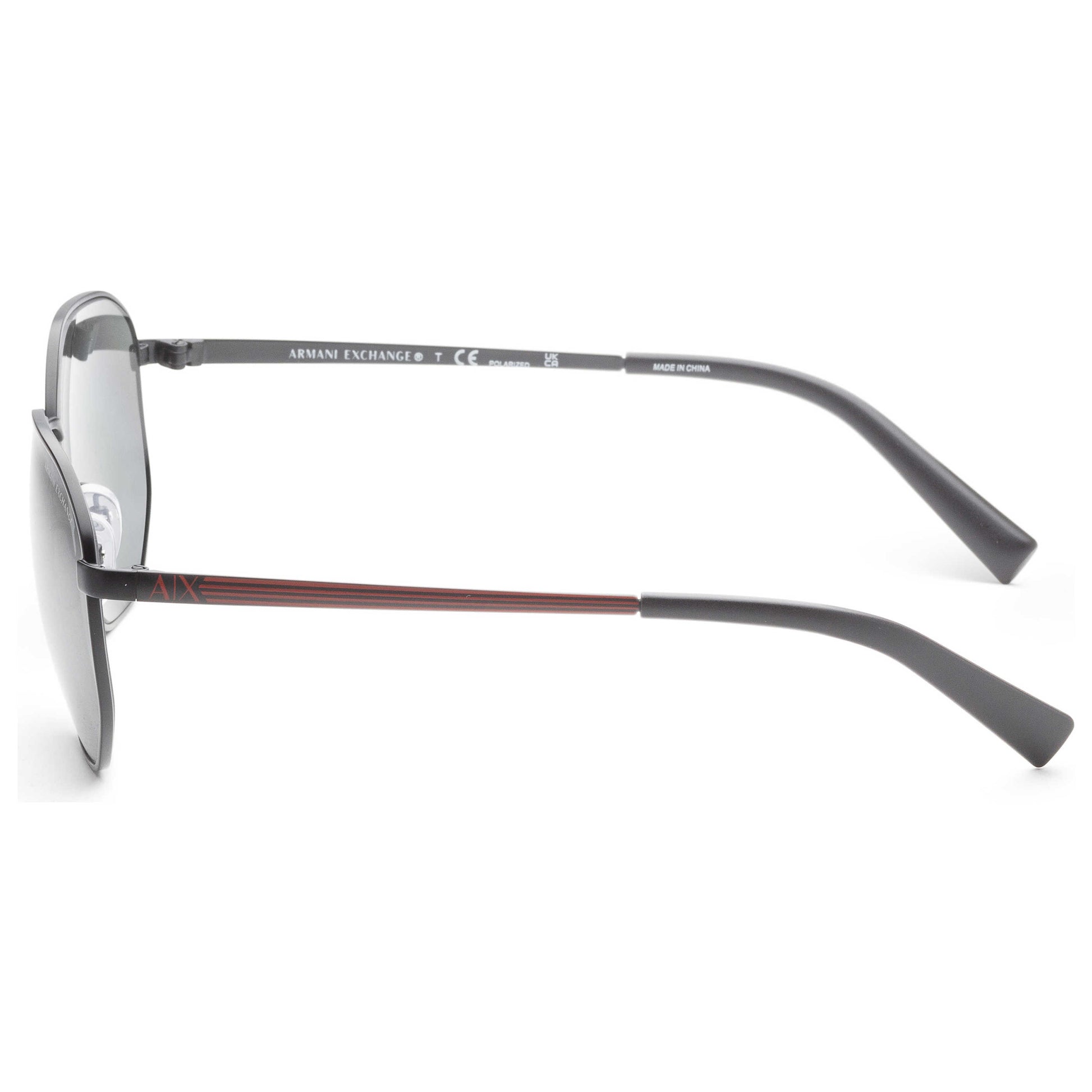 Left view of Armani Exchange Fashion Men's Sunglasses AX2036S-6000Z3