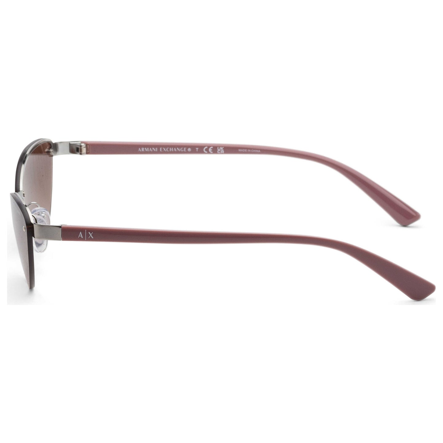 Left view of Armani Exchange Fashion Women's Sunglasses AX2049S-604513-58