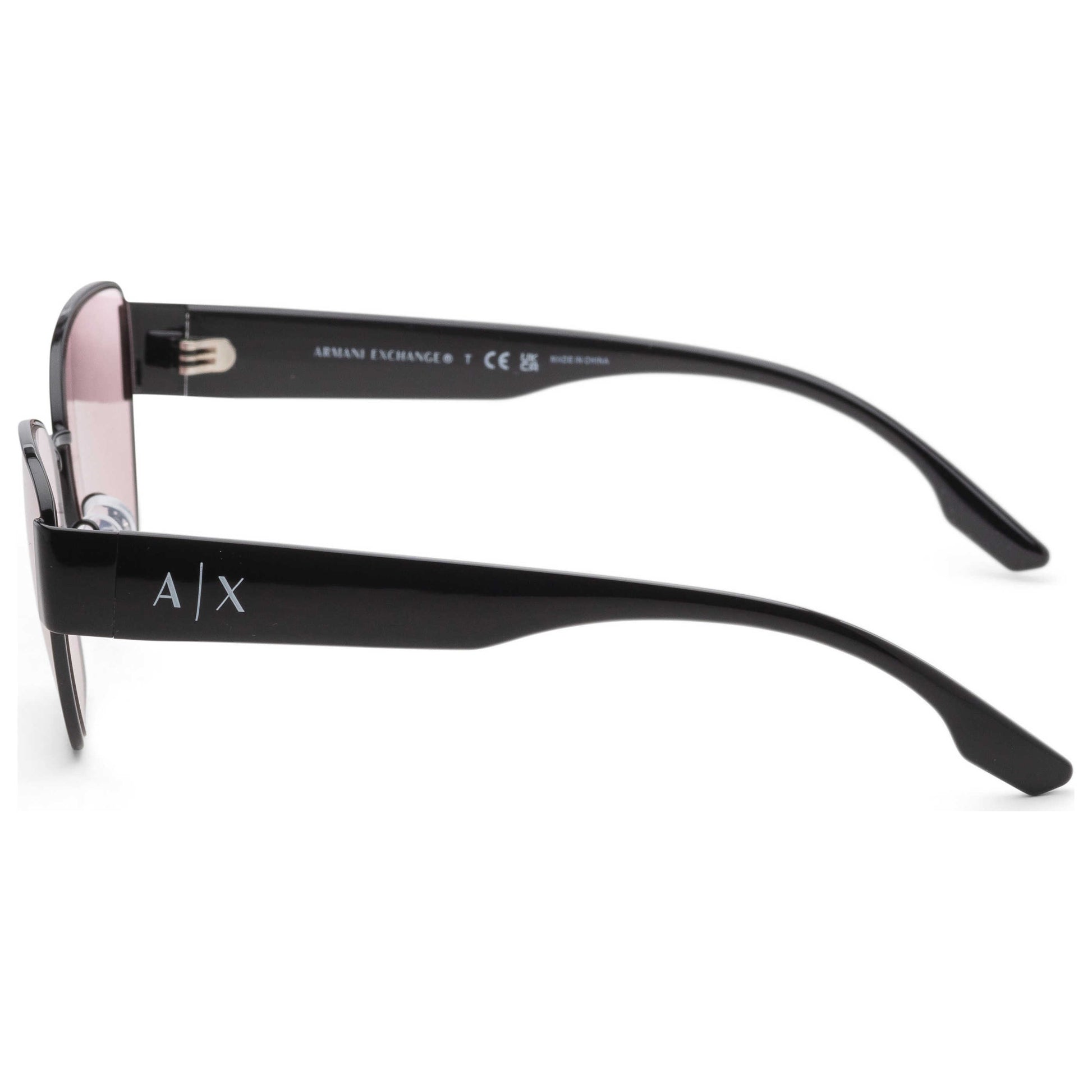 Left view of Armani Exchange Fashion Women's Sunglasses AX2051S-6000-5-56