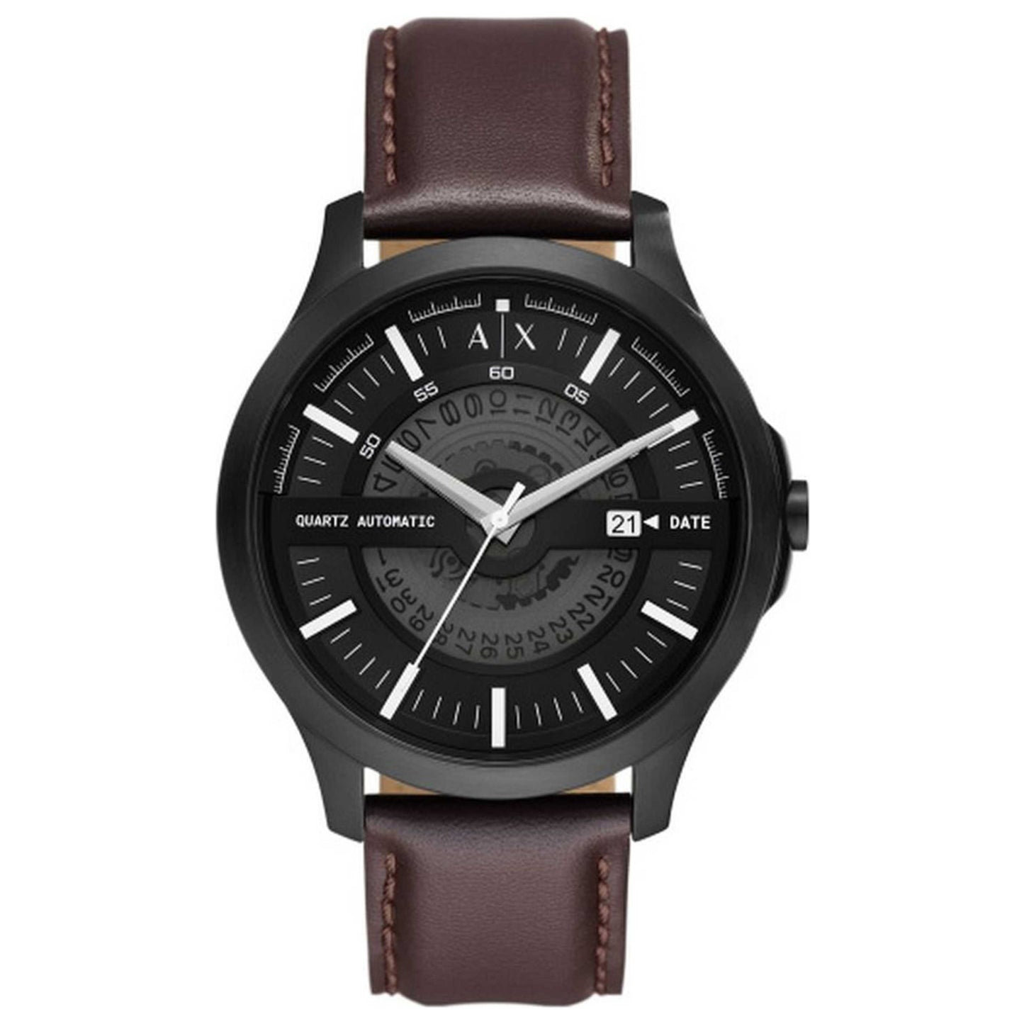 Front view of Armani Exchange Hampton Men's Quartz Watch AX2446