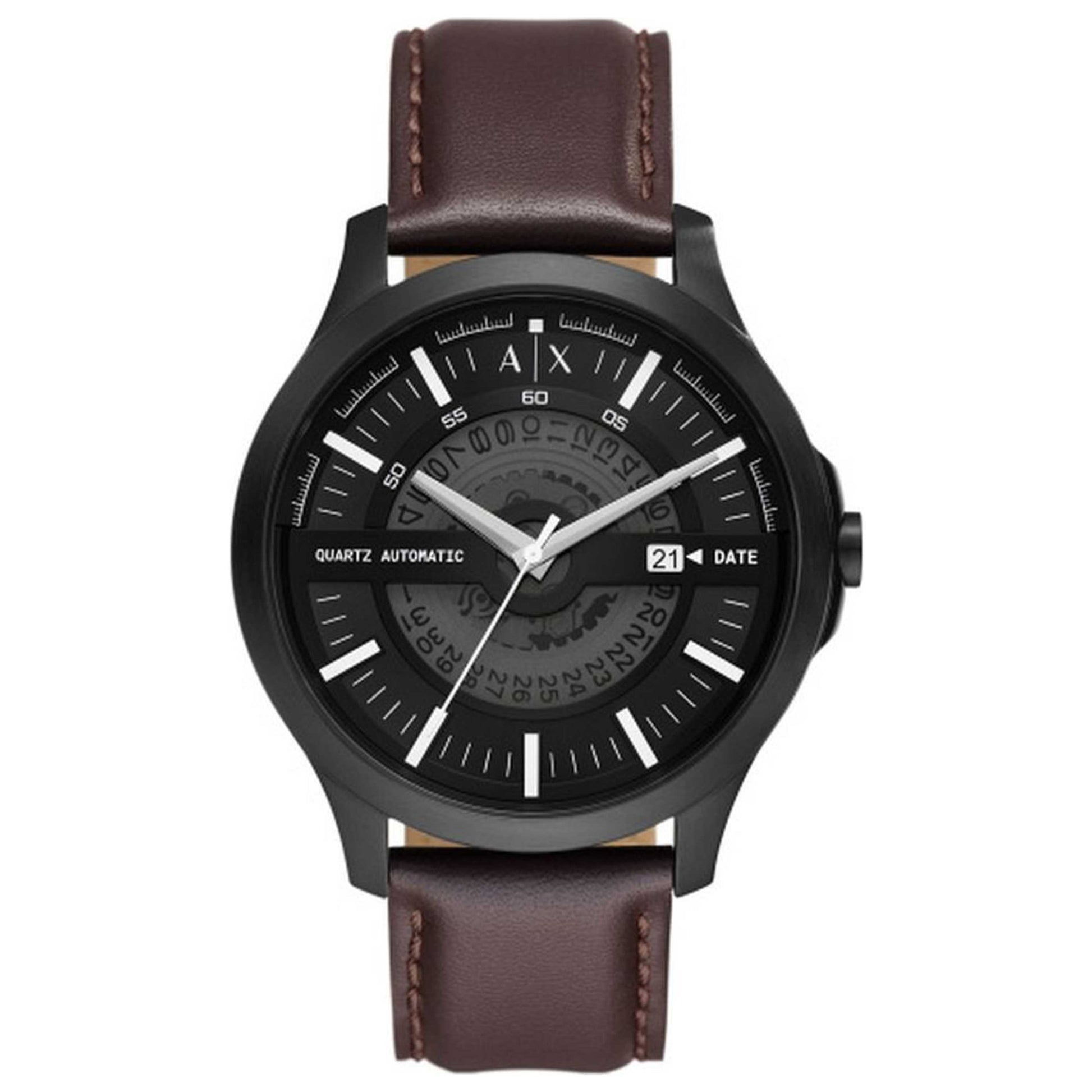 Front view of Armani Exchange Hampton Men's Quartz Watch AX2446