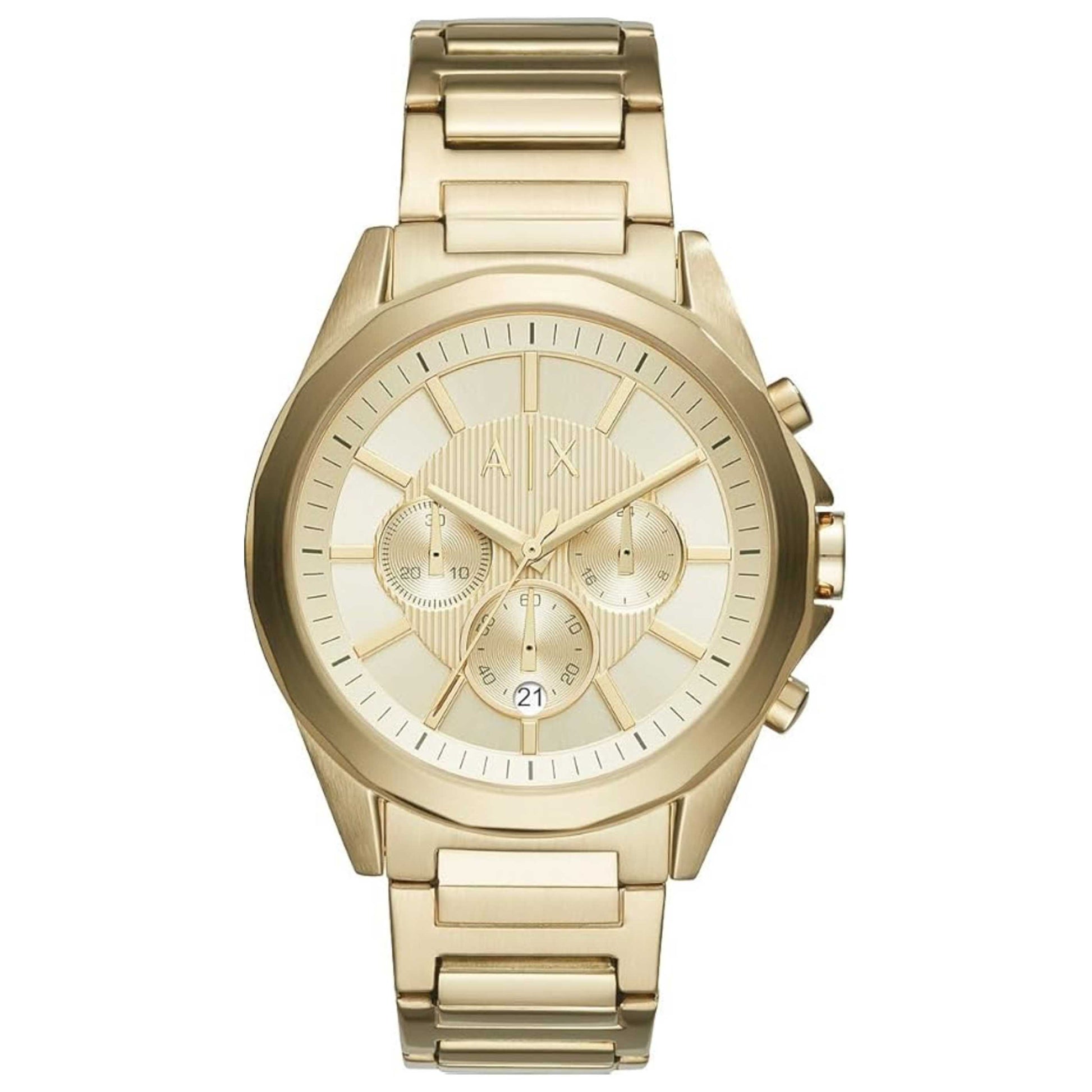 Front view of Armani Exchange Drexler Men's Quartz Watch AX2602