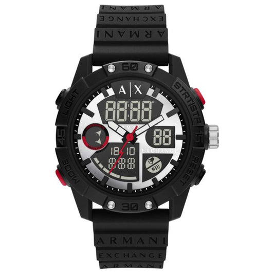 Front view of Armani Exchange D-Bolt Men's Quartz Watch AX2960