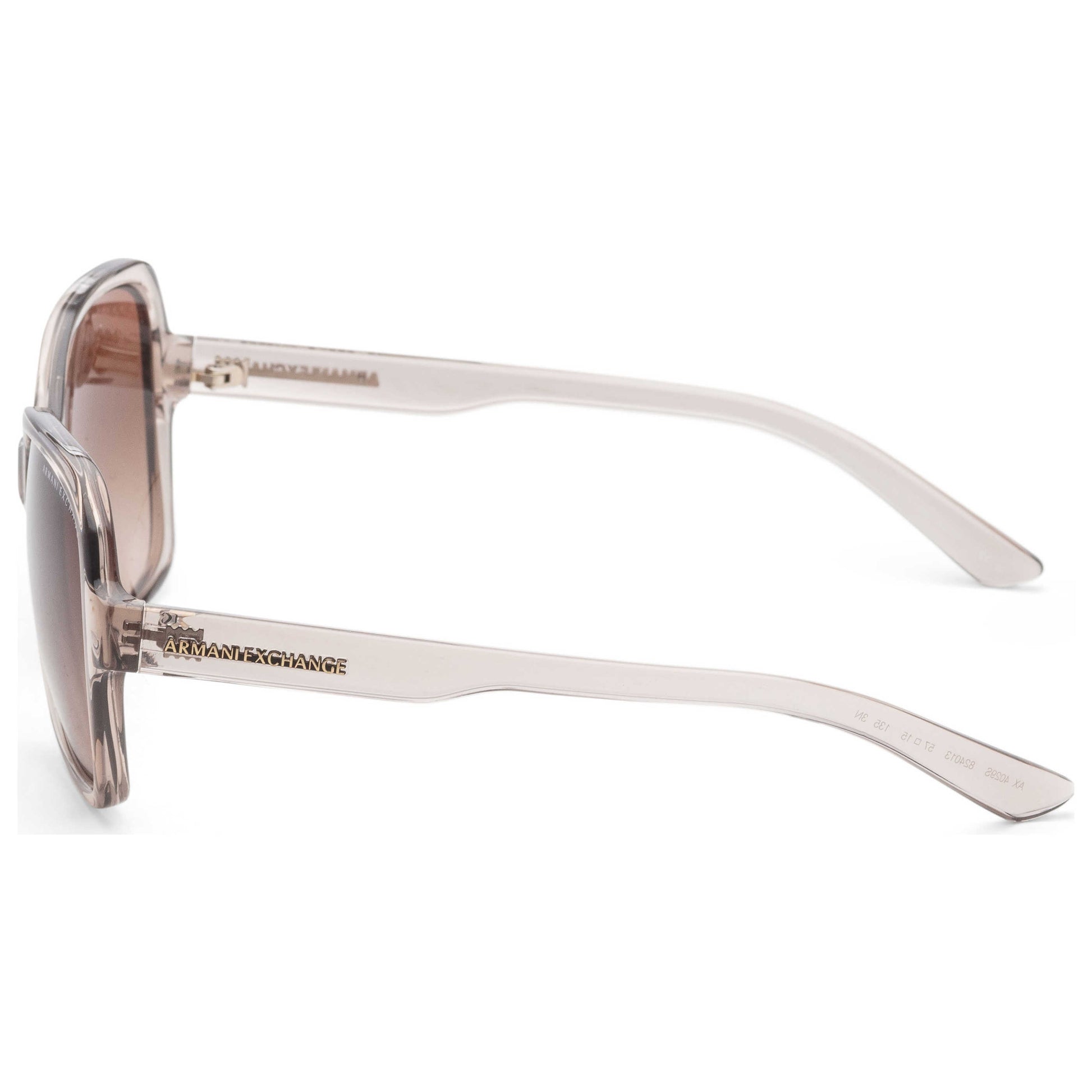 Left view of Armani Exchange Fashion Women's Sunglasses AX4029S-824013-57