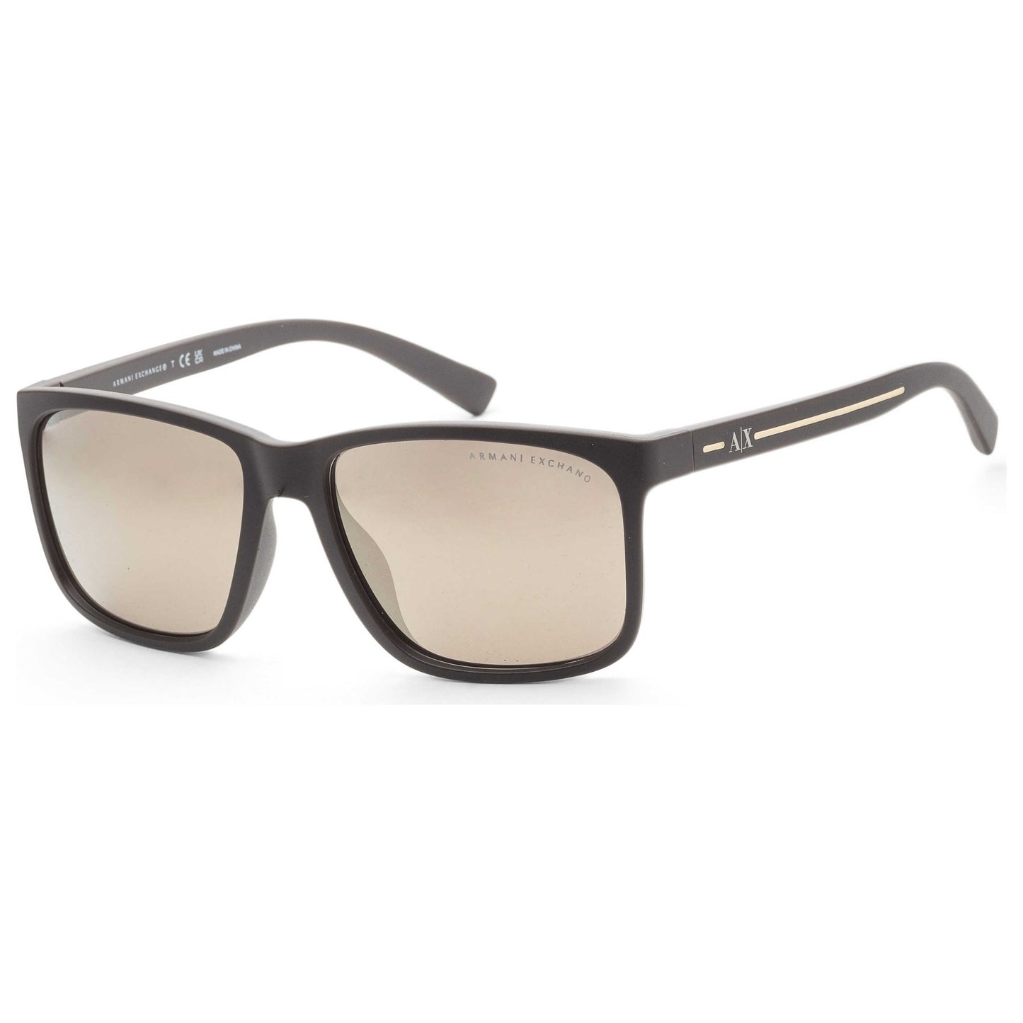 Front view of Armani Exchange Fashion Men's Sunglasses AX4041SF-80625A-58