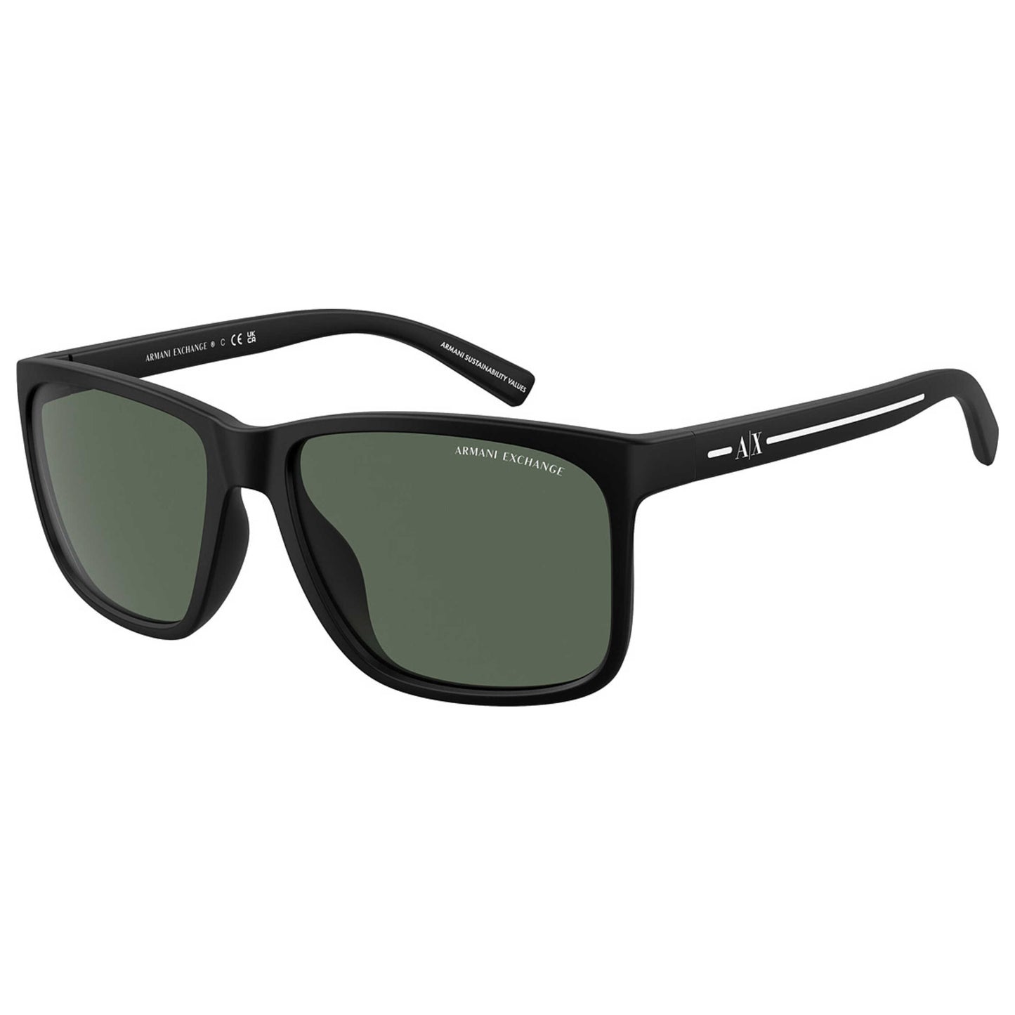 Front view of Armani Exchange Fashion Unisex Sunglasses AX4041SF-807871-58