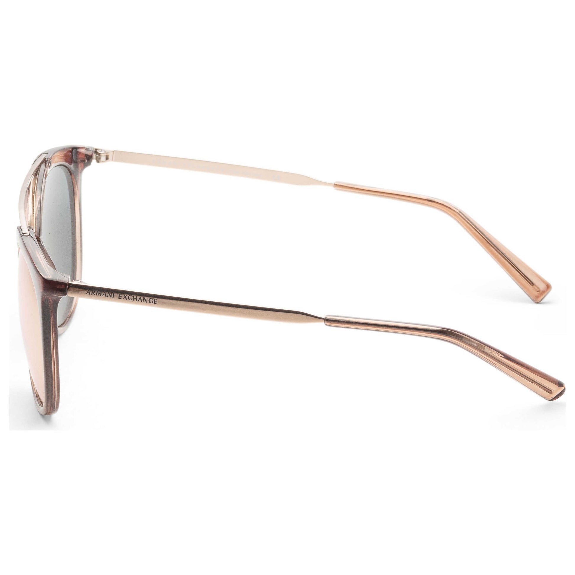 Left view of Armani Exchange Fashion Women's Sunglasses AX4068S-82404Z-55