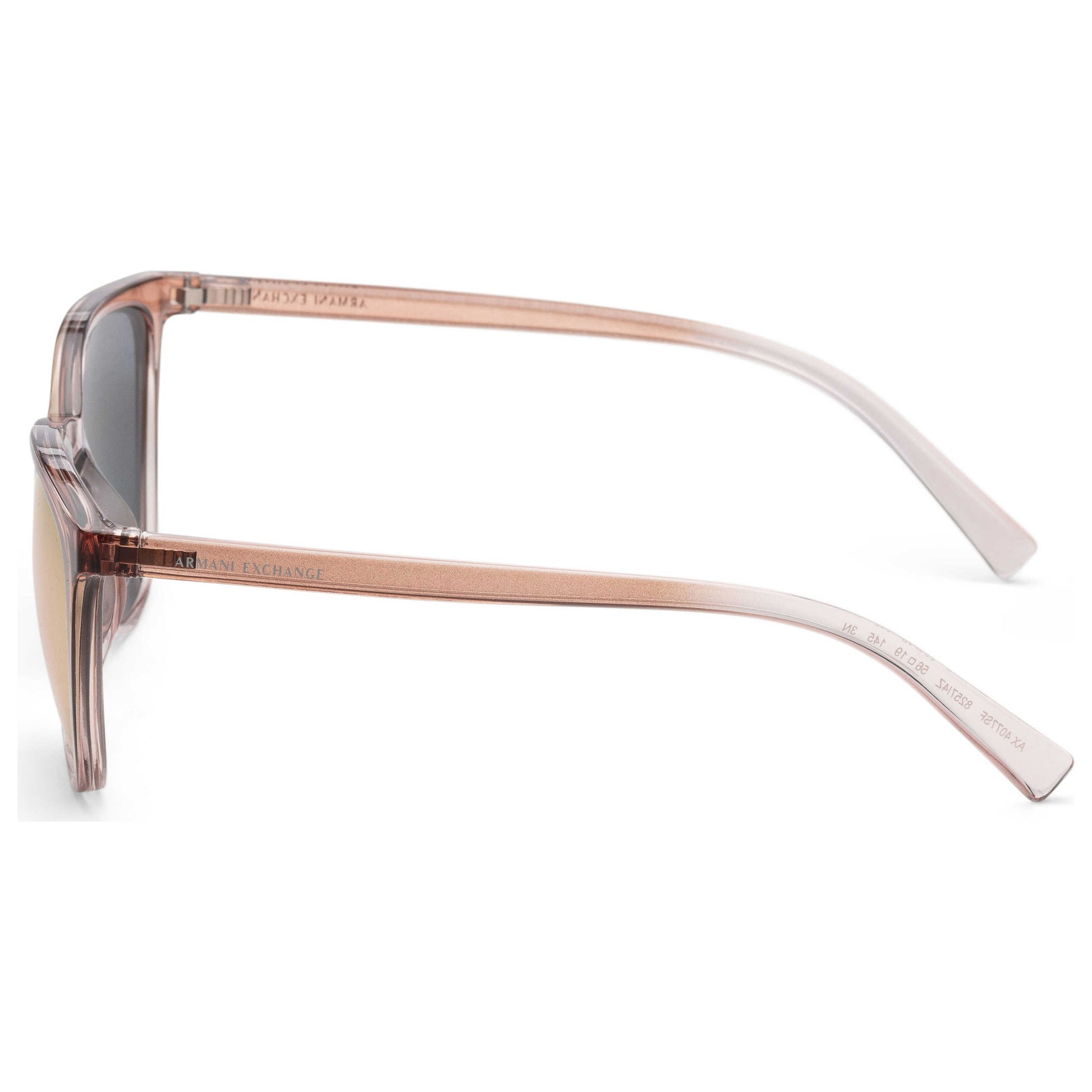 Left view of Armani Exchange Fashion Women's Sunglasses AX4077SF-82574Z-56