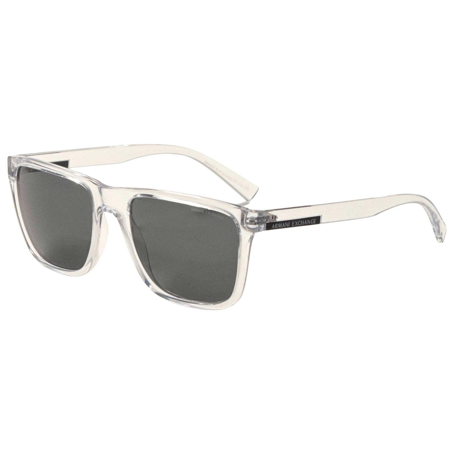 Front view of Armani Exchange Men's Sunglasses AX4080S-823587-57
