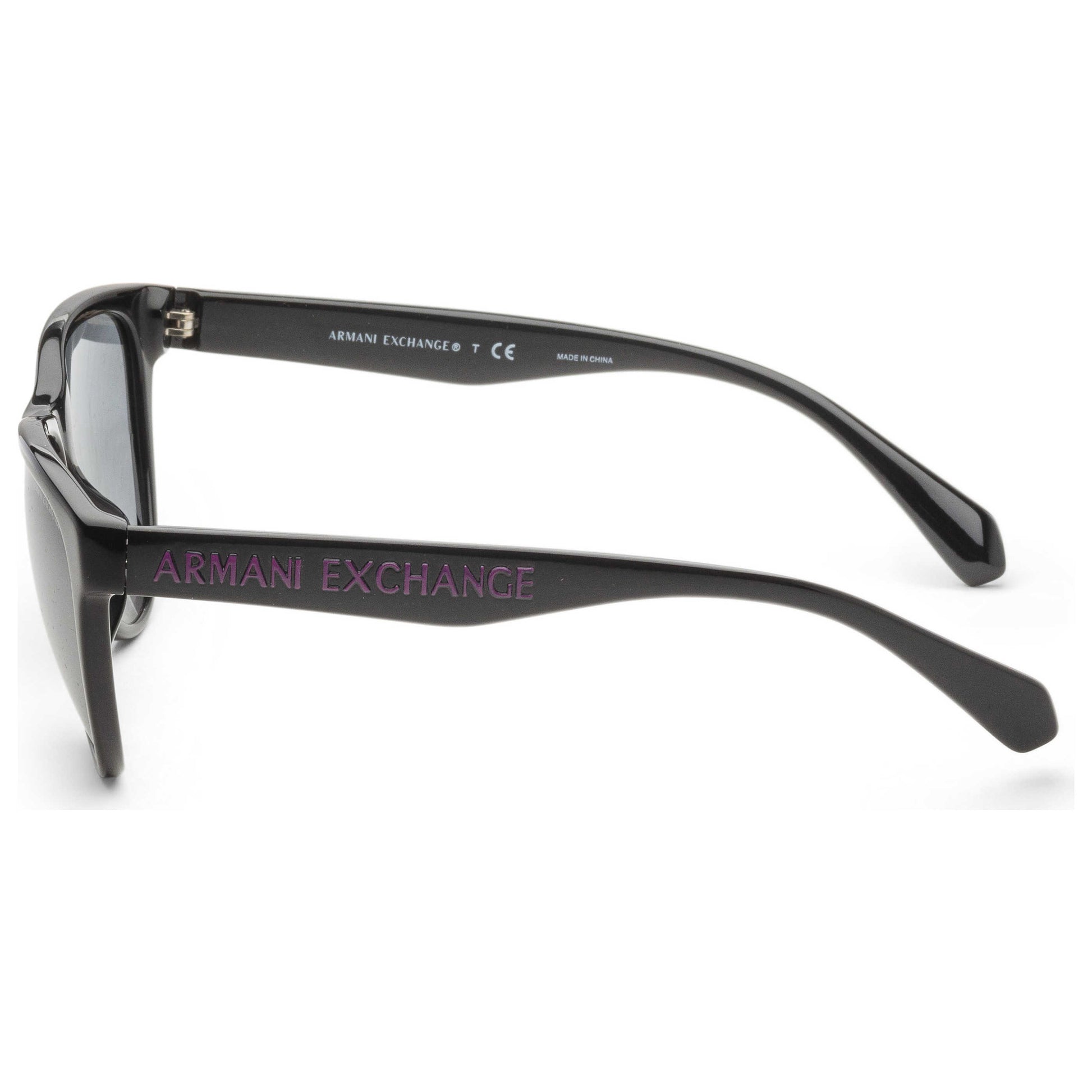Left view of Armani Exchange Fashion Women's Sunglasses AX4095SF-81586G