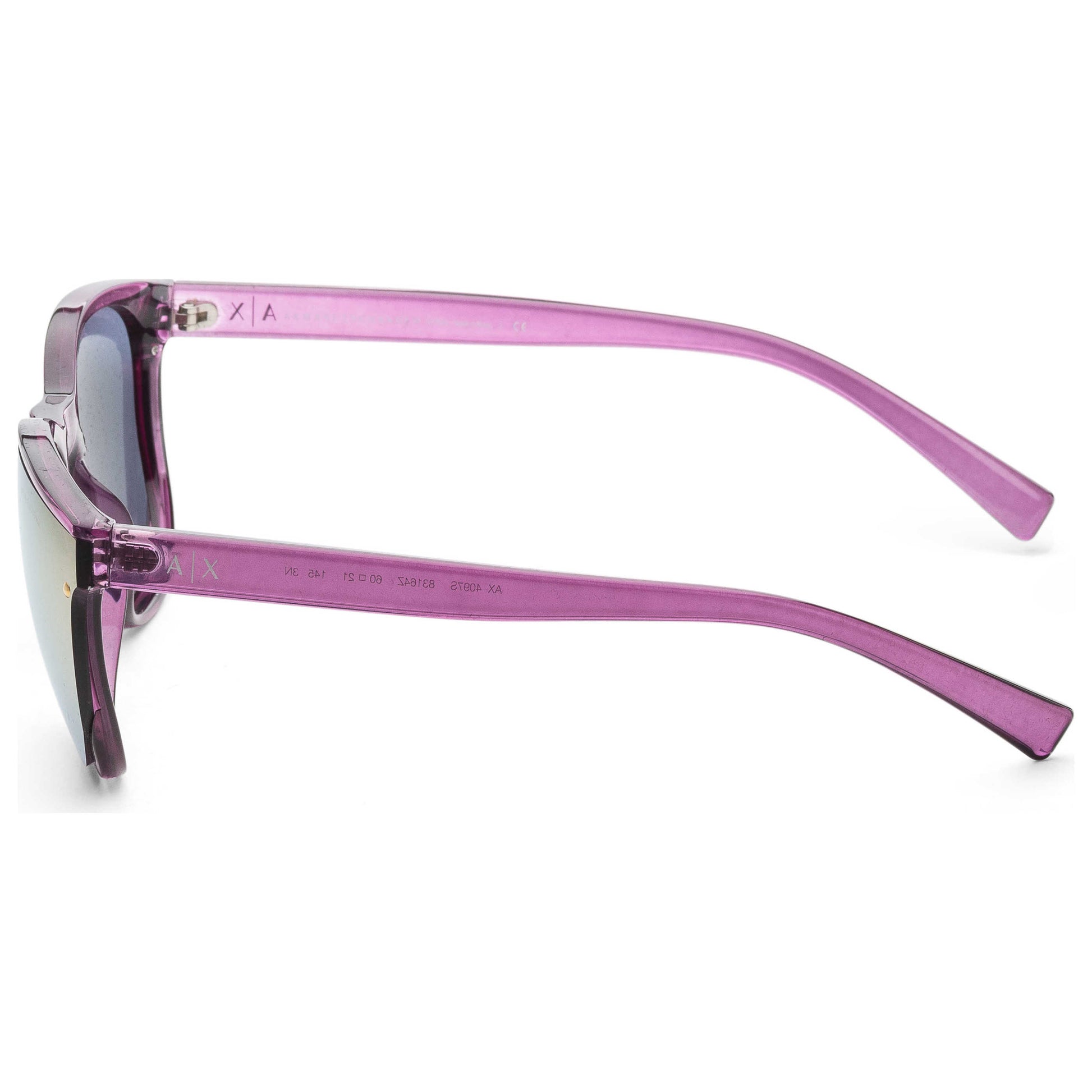 Left view of Armani Exchange Fashion Women's Sunglasses AX4097S-83164Z-60