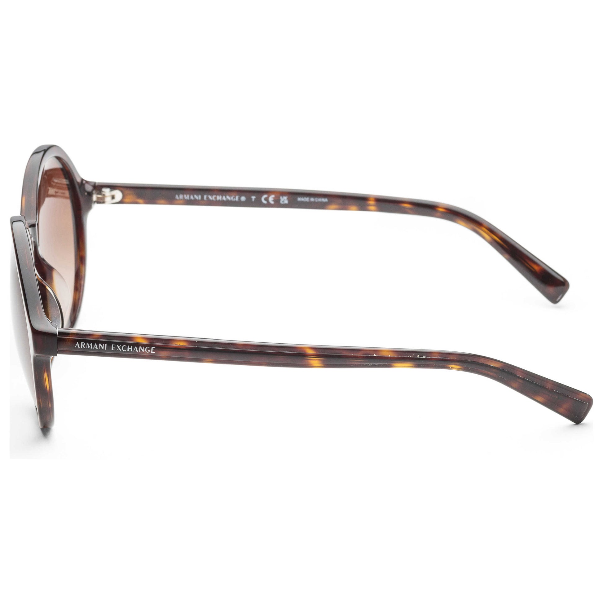 Left view of Armani Exchange Fashion Women's Sunglasses AX4101SF-803713
