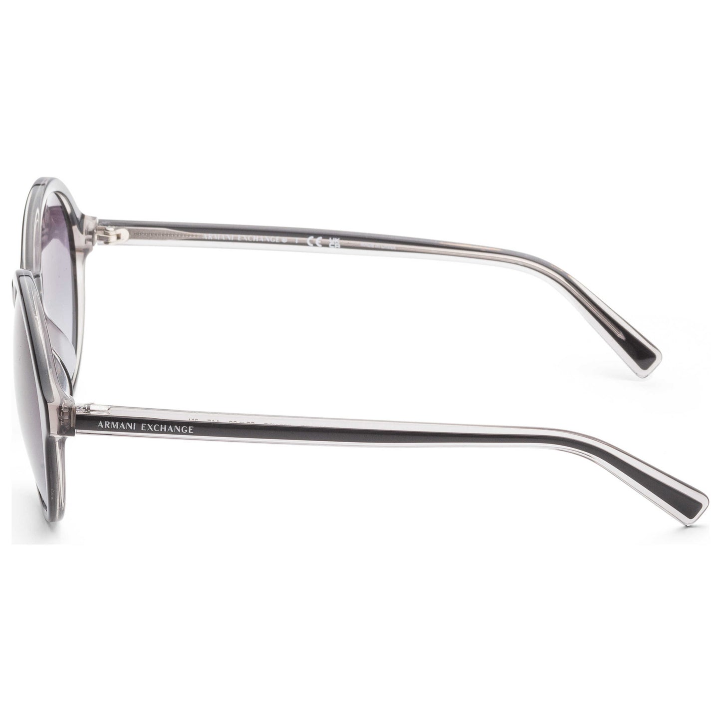 Left view of Armani Exchange Fashion Women's Sunglasses AX4101SF-83218G