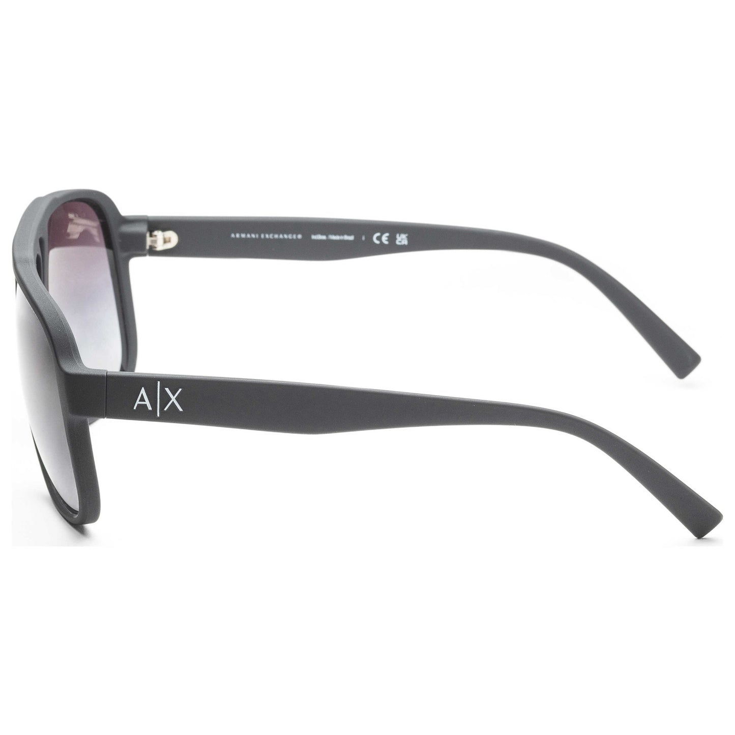 Left view of Armani Exchange Fashion Men's Sunglasses AX4104S-80788G
