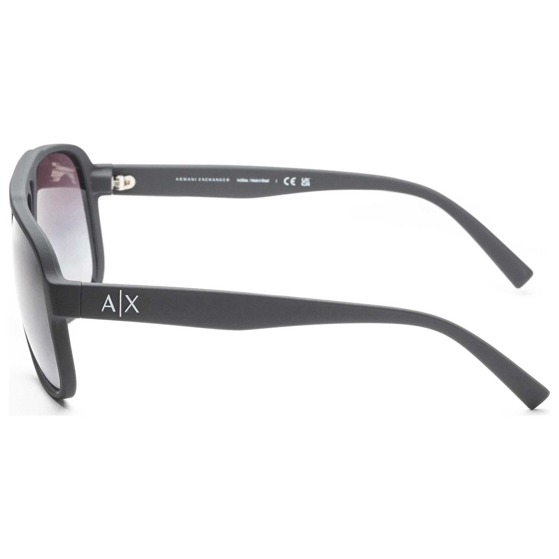 Left view of Armani Exchange Fashion Men's Sunglasses AX4104S-80788G