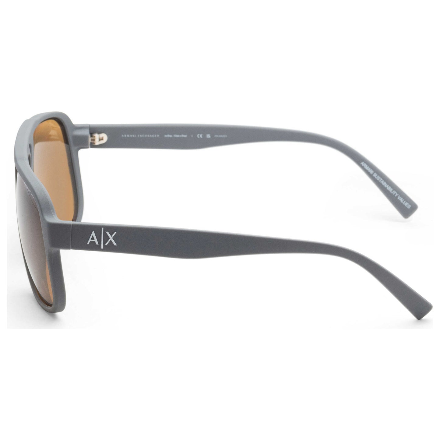 Left view of Armani Exchange Fashion Men's Sunglasses AX4104S-824983-61