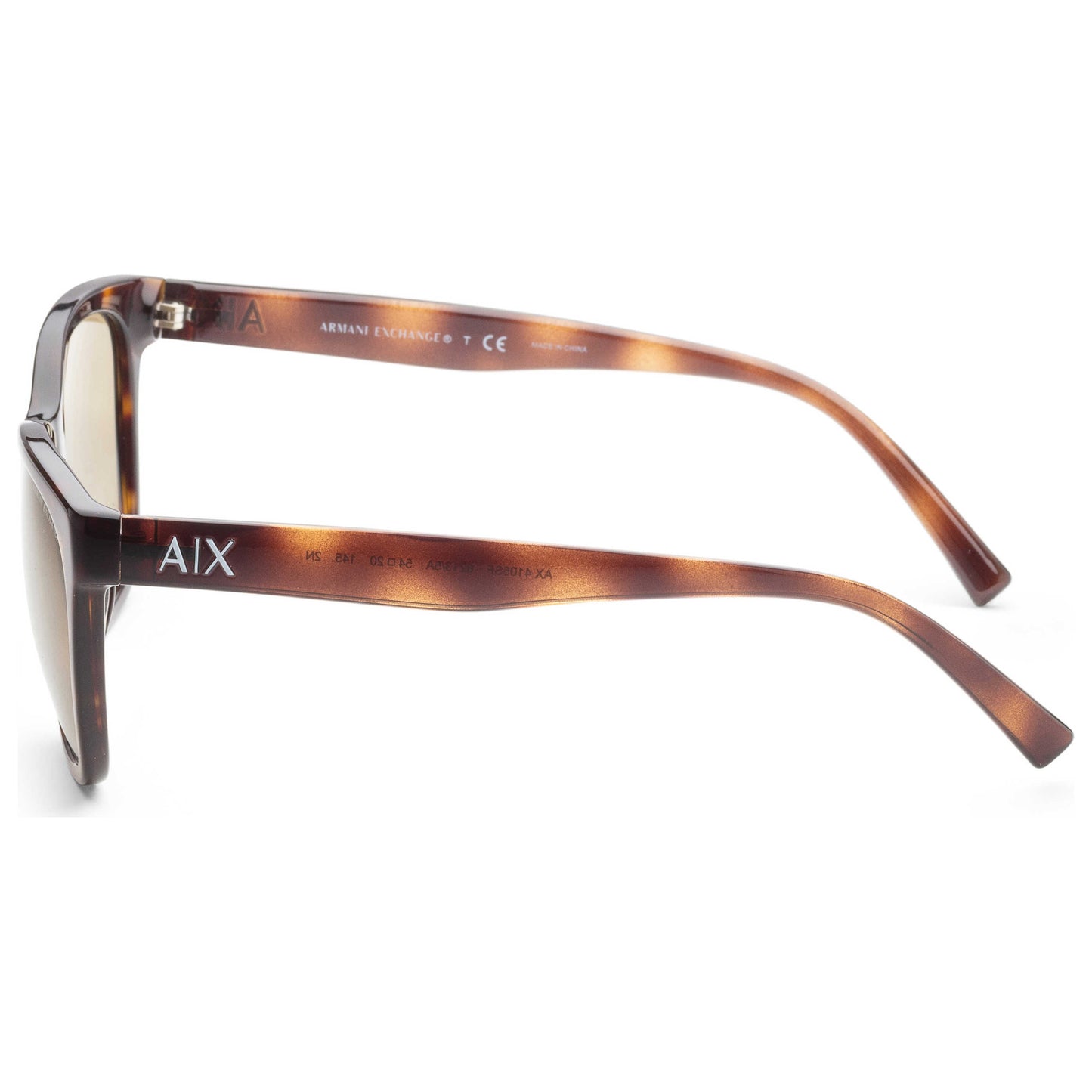 Left view of Armani Exchange Fashion Women's Sunglasses AX4105SF-82135A