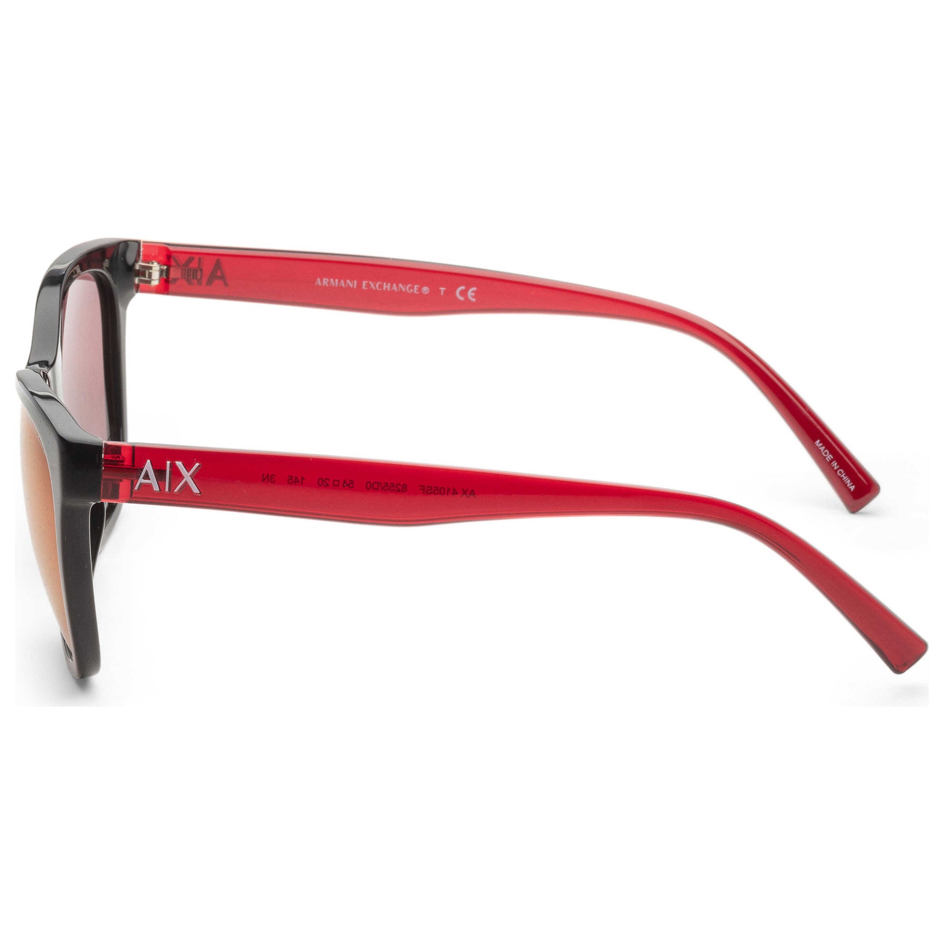 Left view of Armani Exchange Fashion Women's Sunglasses AX4105SF-8255D0-54