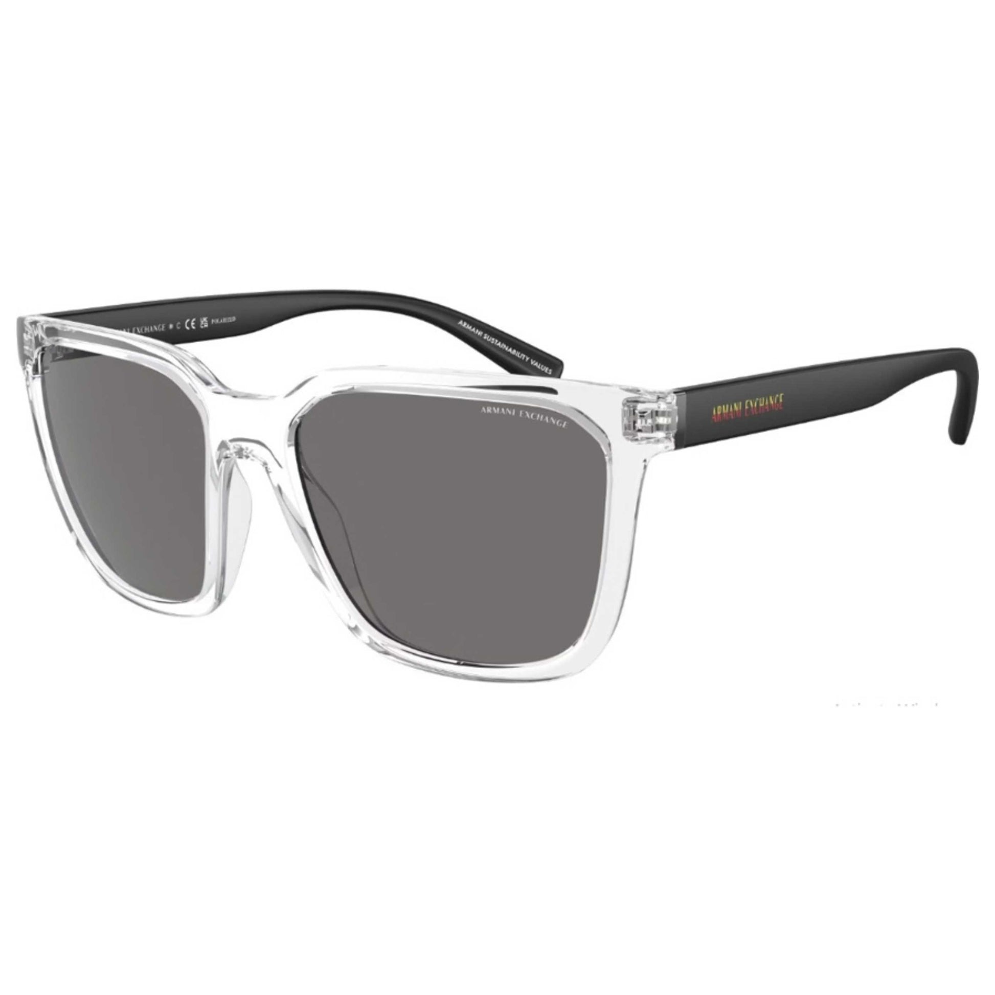 Front view of Armani Exchange Fashion Men's Sunglasses AX4108SF-823581-57