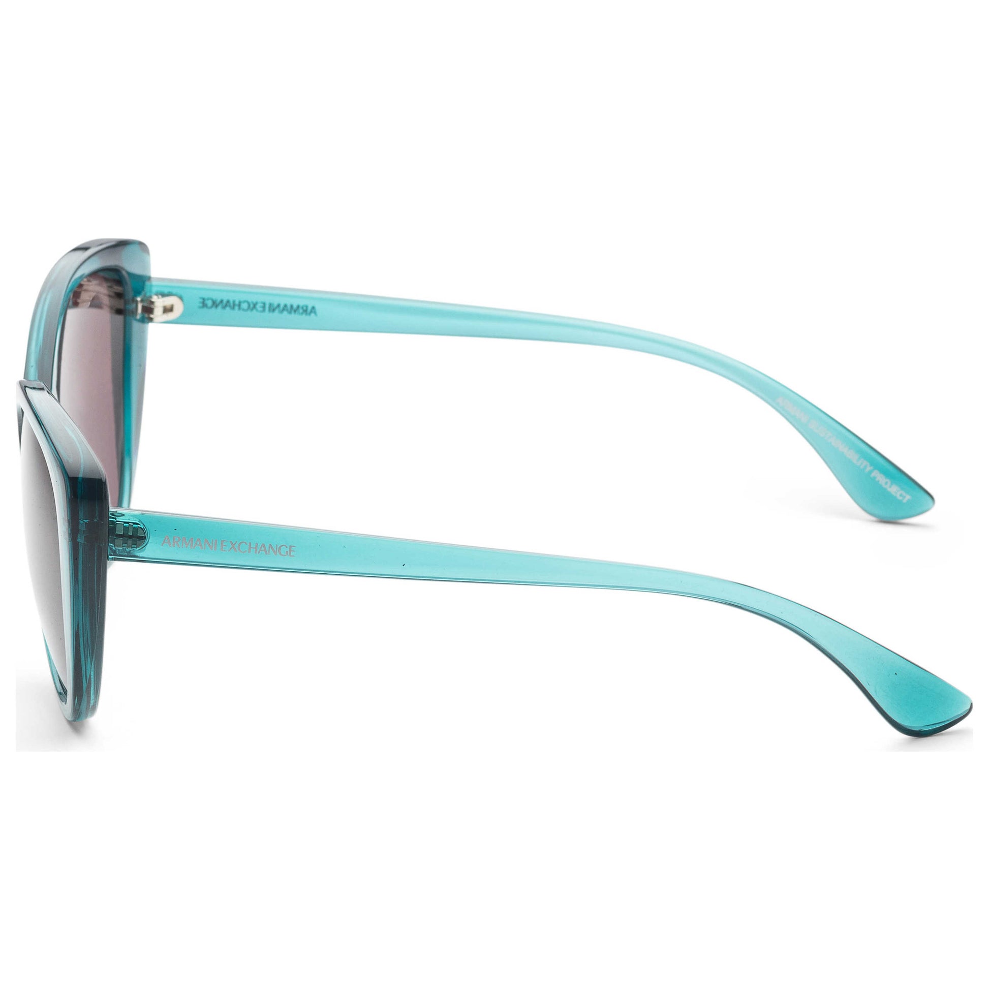 Left view of Armani Exchange Fashion Women's Sunglasses AX4111SU-82908G