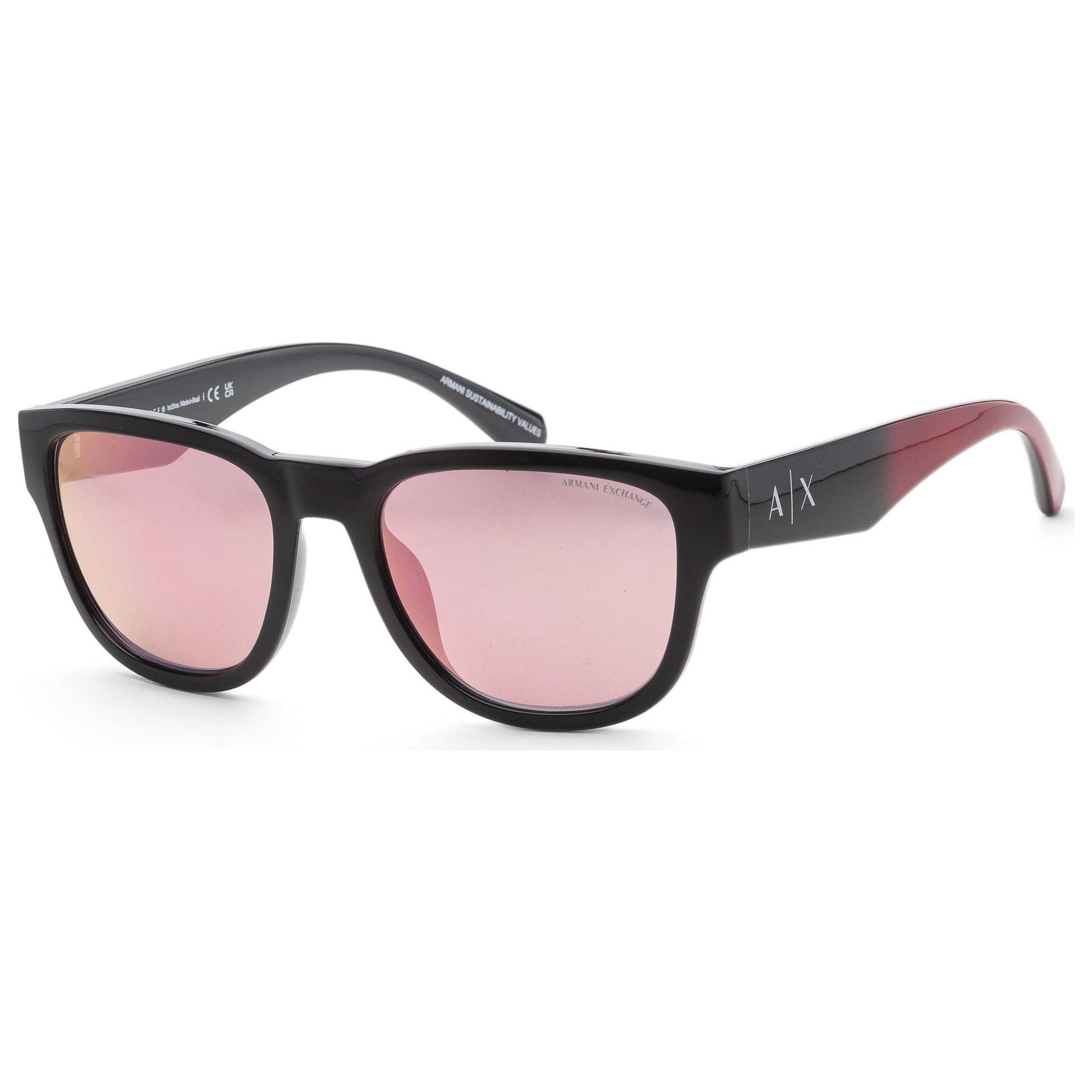 Front view of Armani Exchange Fashion Men's Sunglasses AX4115SU-81861T-54