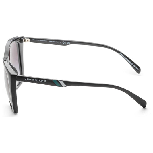 Left view of Armani Exchange Fashion Women's Sunglasses AX4116SU-81588G
