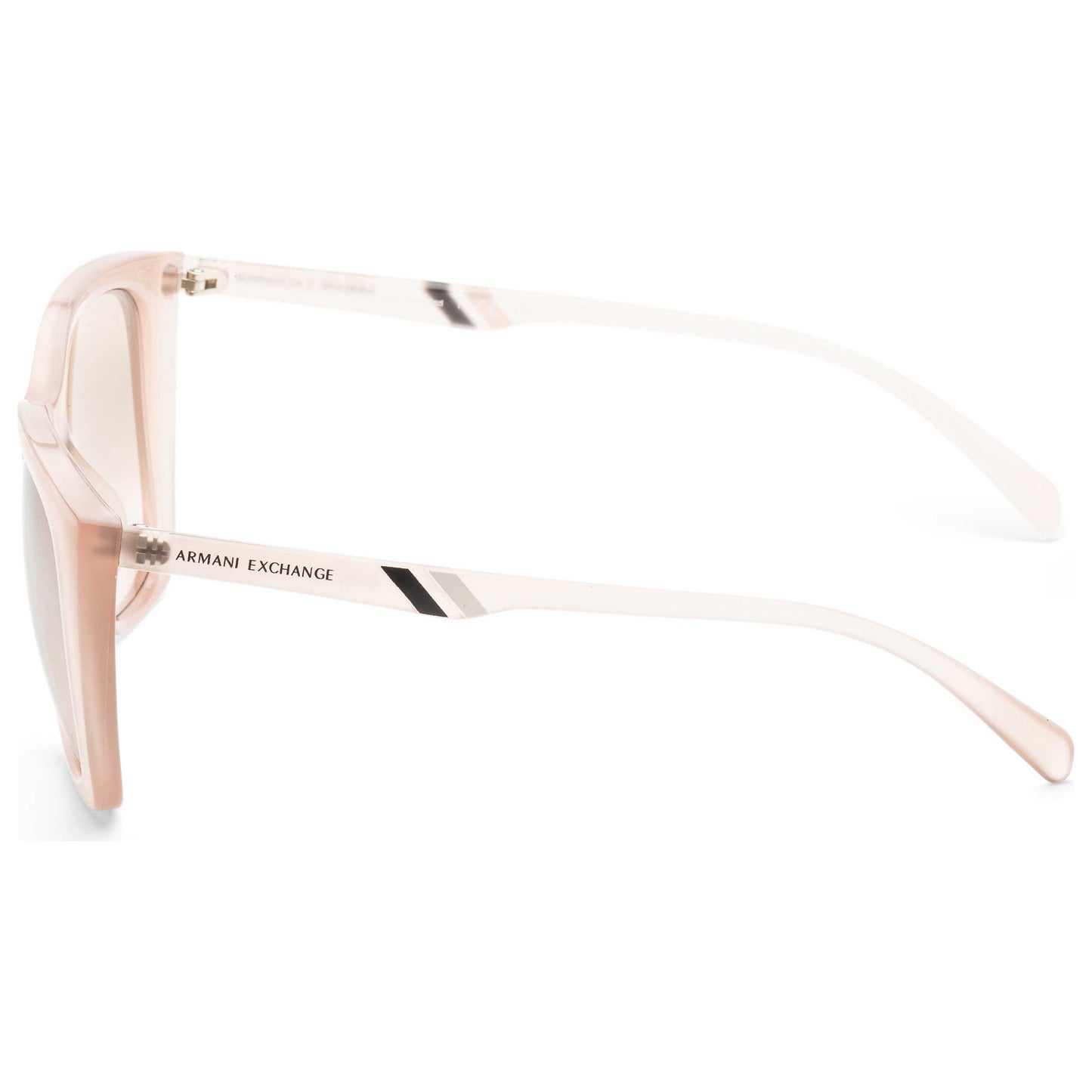 Left view of Armani Exchange Fashion Women's Sunglasses AX4116SU-82758Z-53