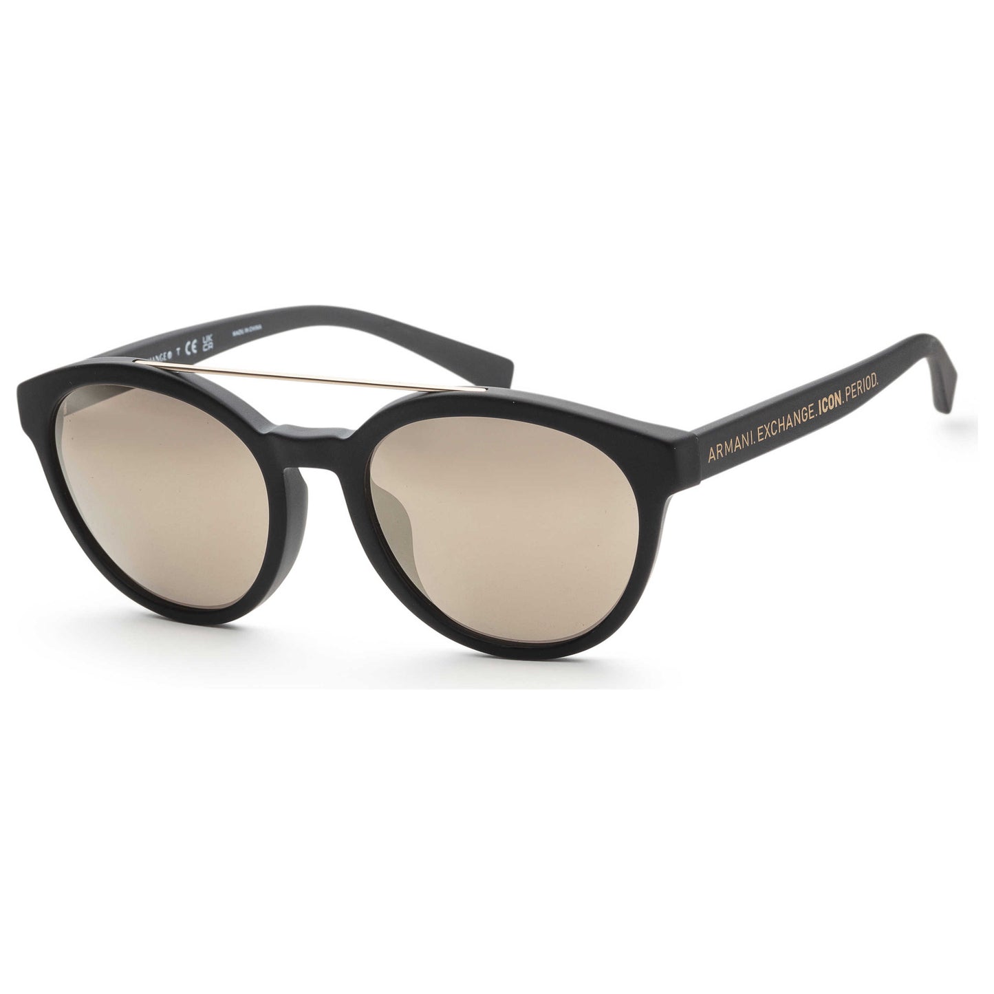 Front view of Armani Exchange Fashion Men's Sunglasses AX4118SF-80785A