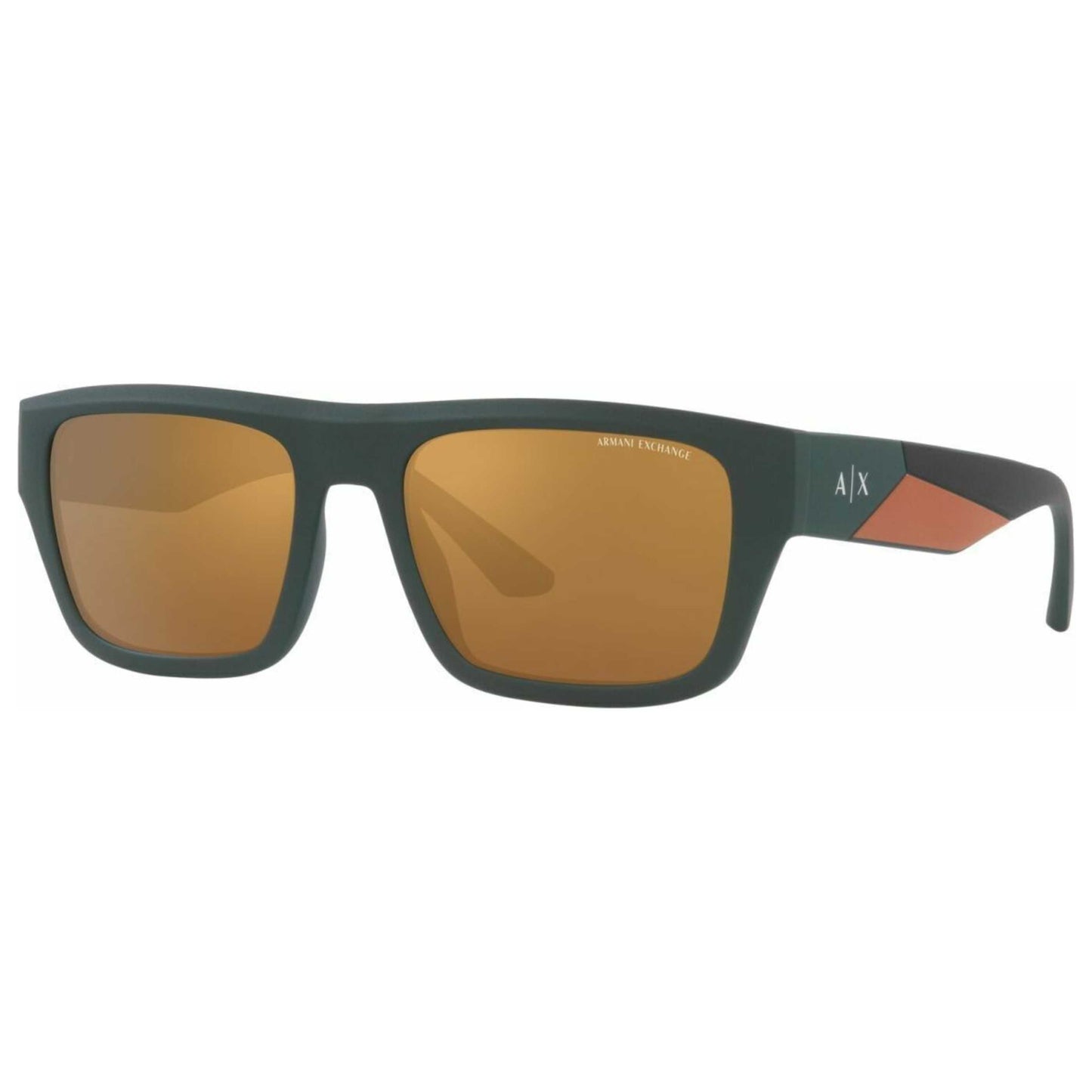 Front view of Armani Exchange Fashion Men's Sunglasses AX4124SU-83016H-56