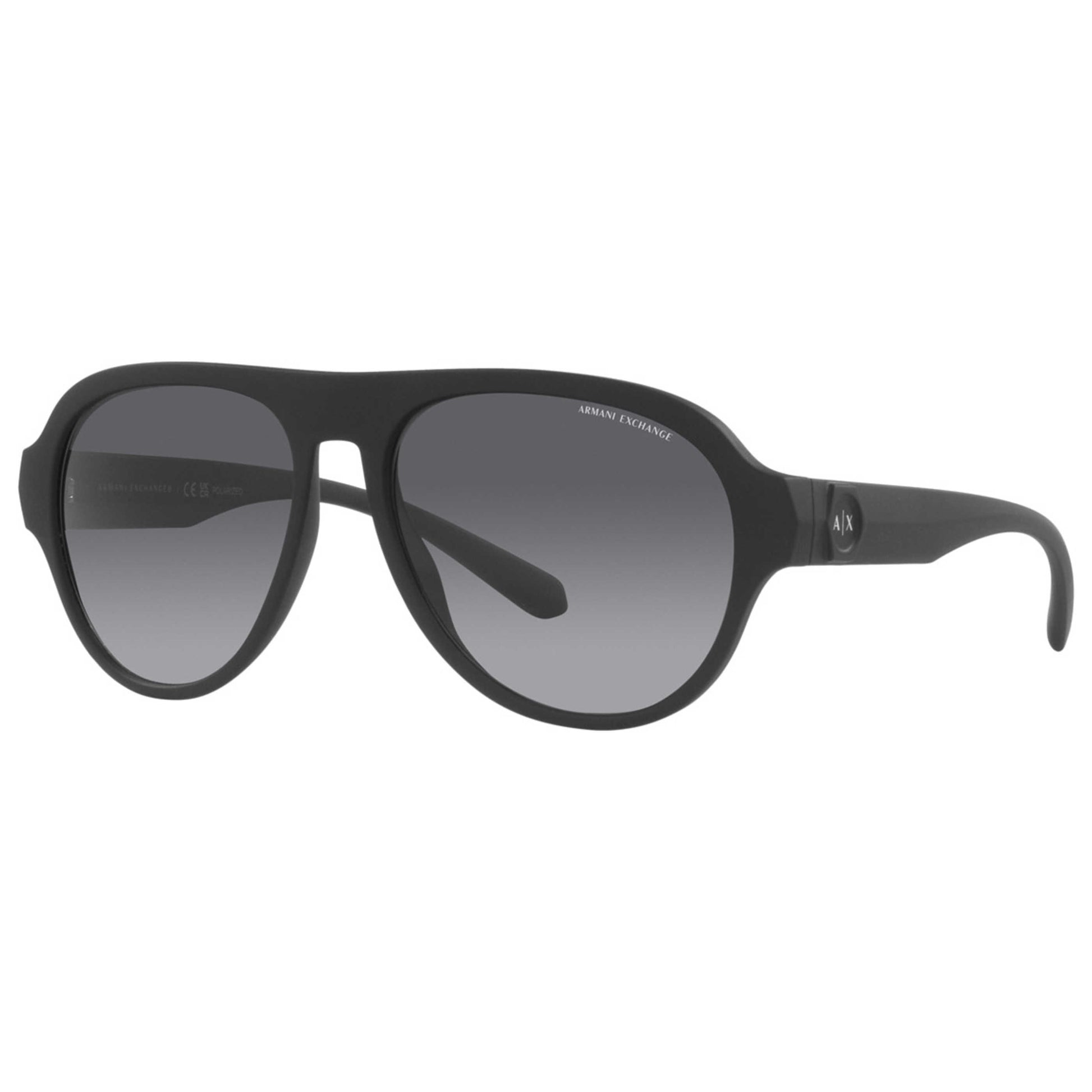 Front view of Armani Exchange Fashion Men's Sunglasses AX4126SU-8078T3-58