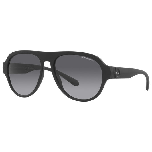 Front view of Armani Exchange Fashion Men's Sunglasses AX4126SU-8078T3-58