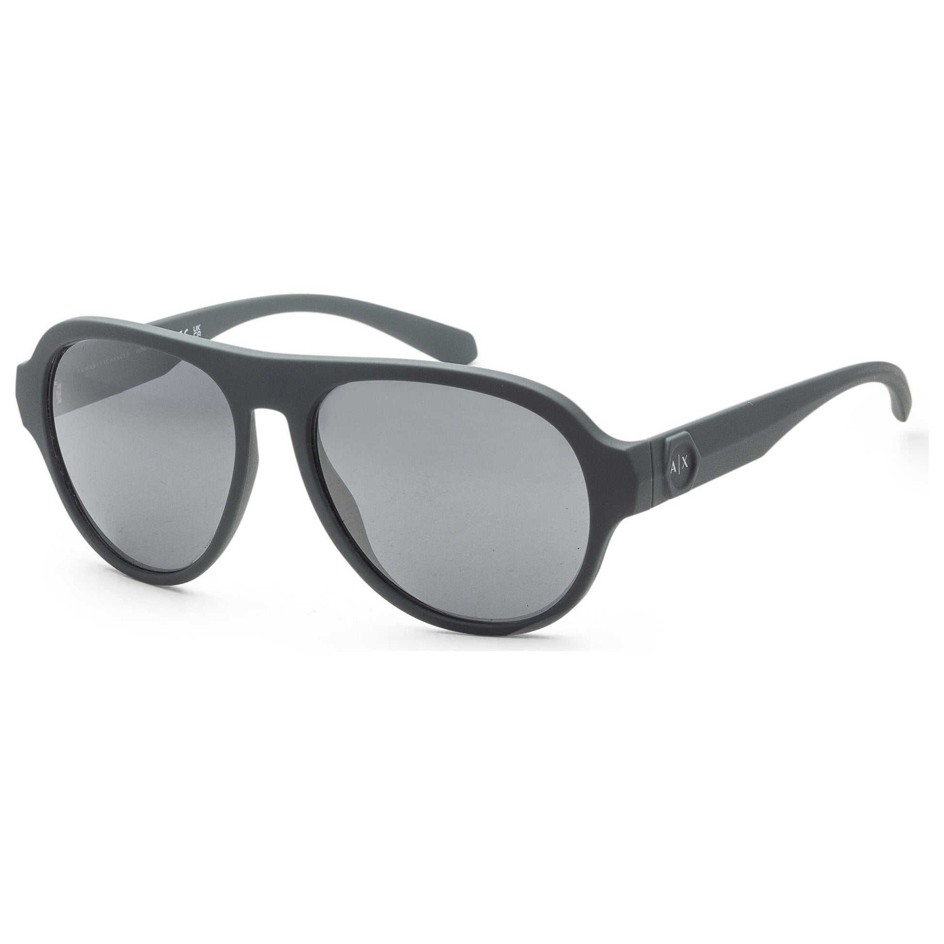 Front view of Armani Exchange Fashion Men's Sunglasses AX4126SU-83016G-58