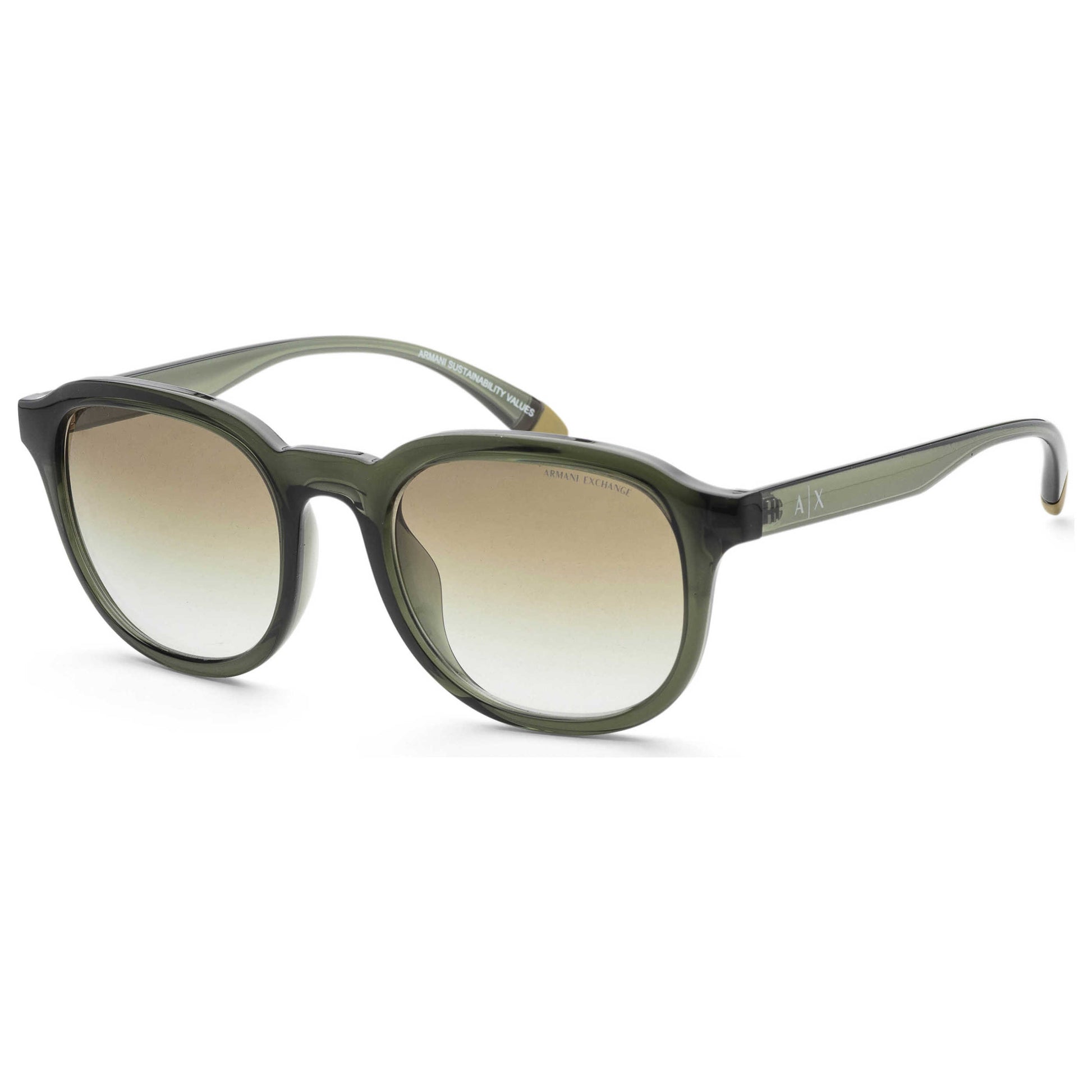 Front view of Armani Exchange Fashion Men's Sunglasses AX4129SU-83418E-54