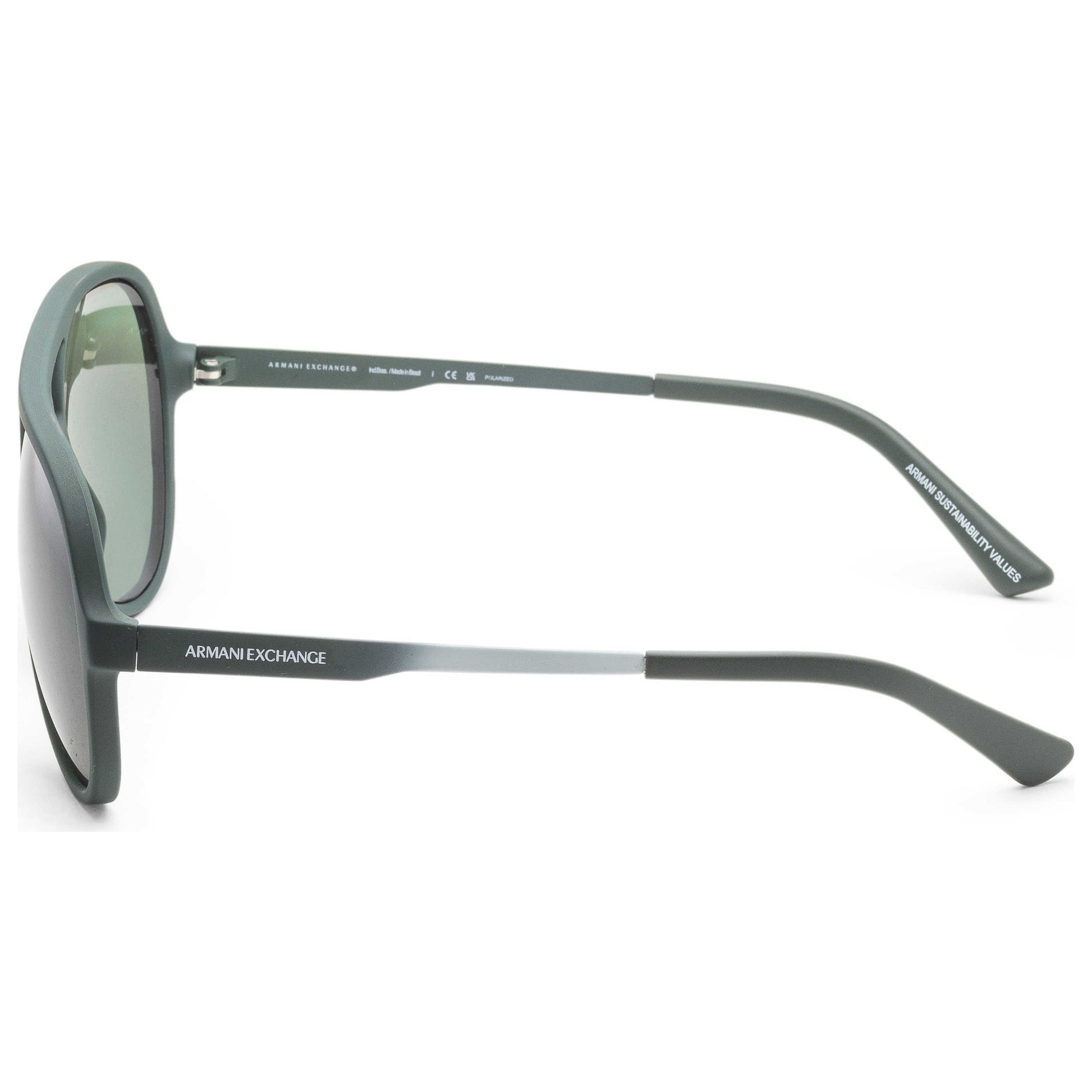 Left view of Armani Exchange Fashion Men's Sunglasses AX4133S-83109A-60