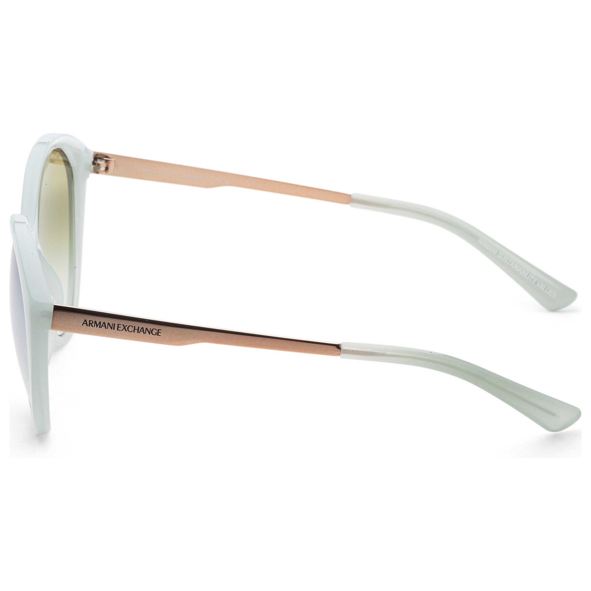 Left view of Armani Exchange Fashion Women's Sunglasses AX4134S-8160W0-55