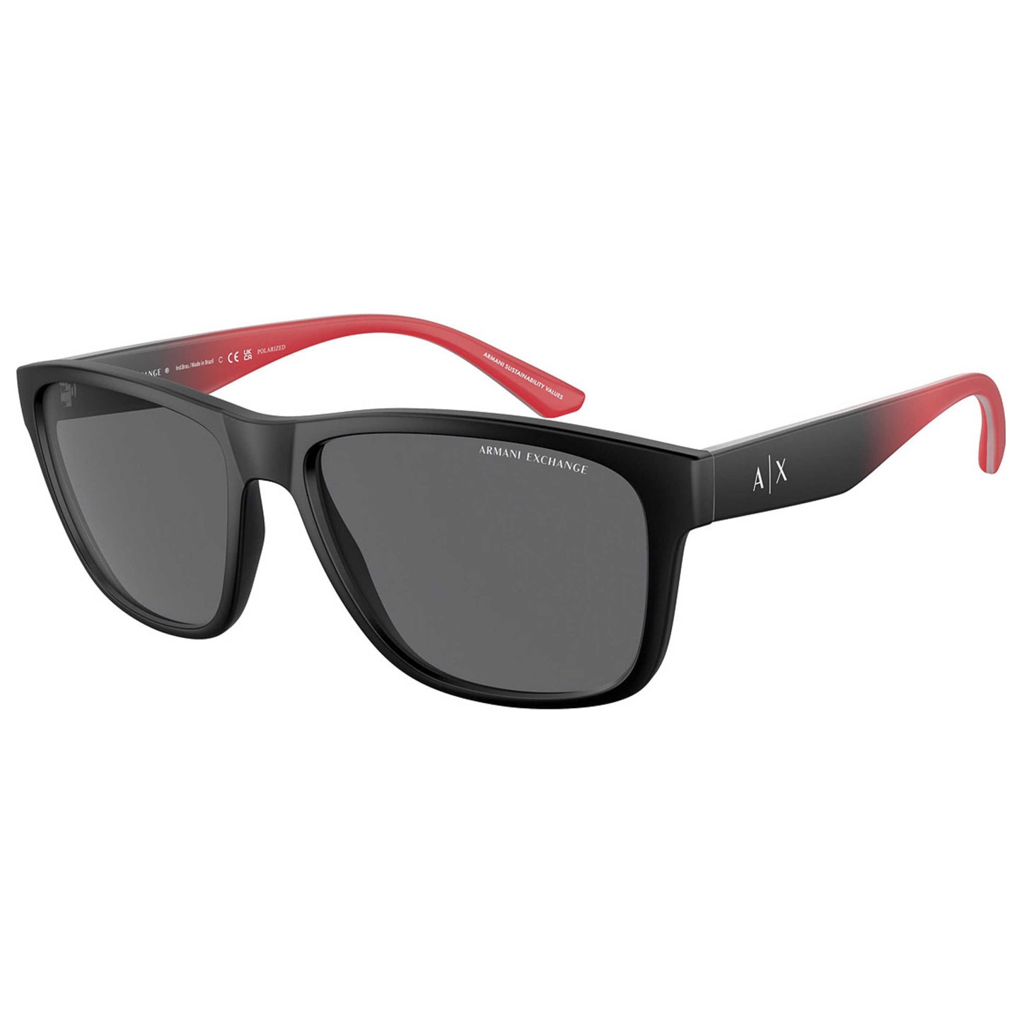 Front view of Armani Exchange Fashion Men's Sunglasses AX4135SF-807881-59
