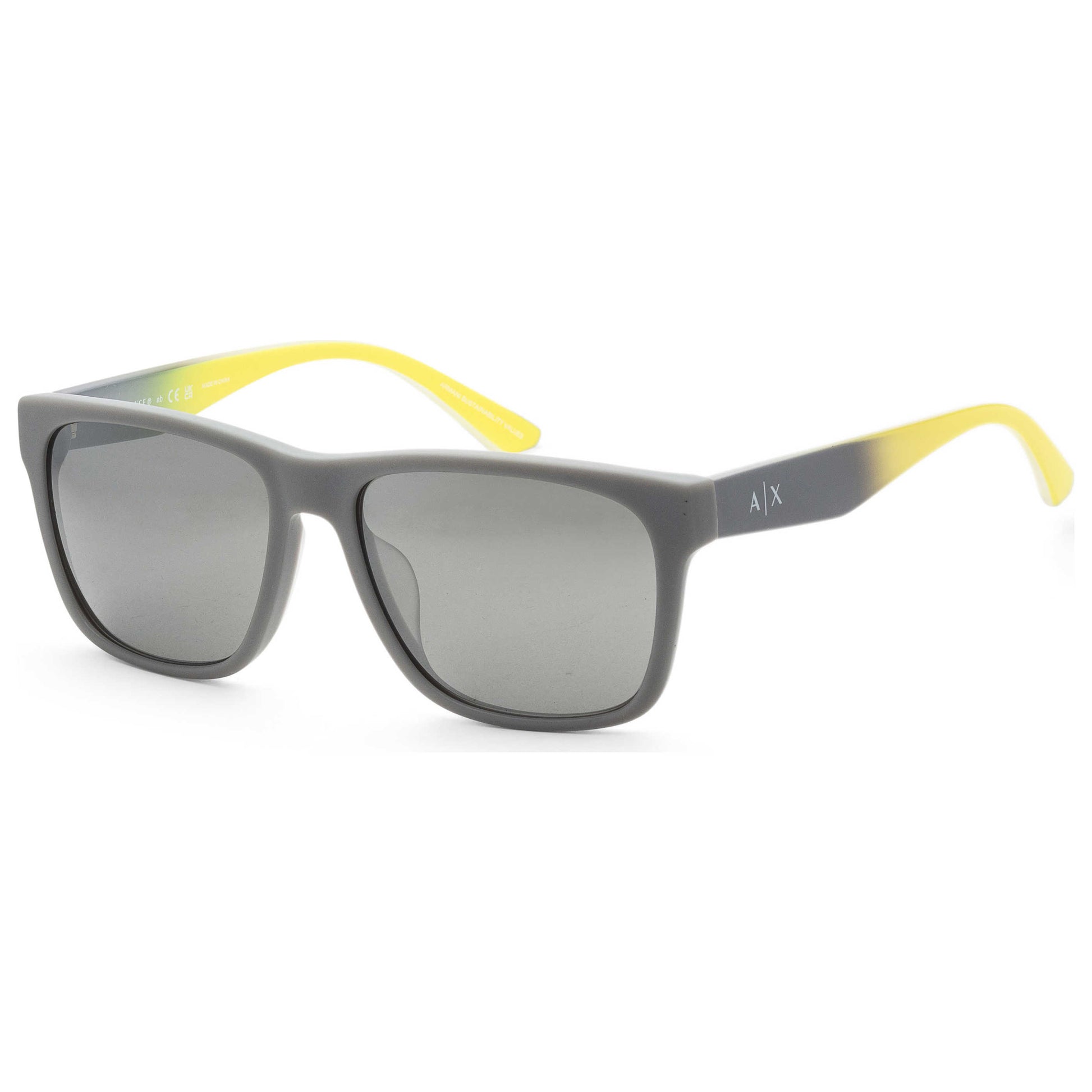 Front view of Armani Exchange Fashion Men's Sunglasses AX4135SF-81806G-59