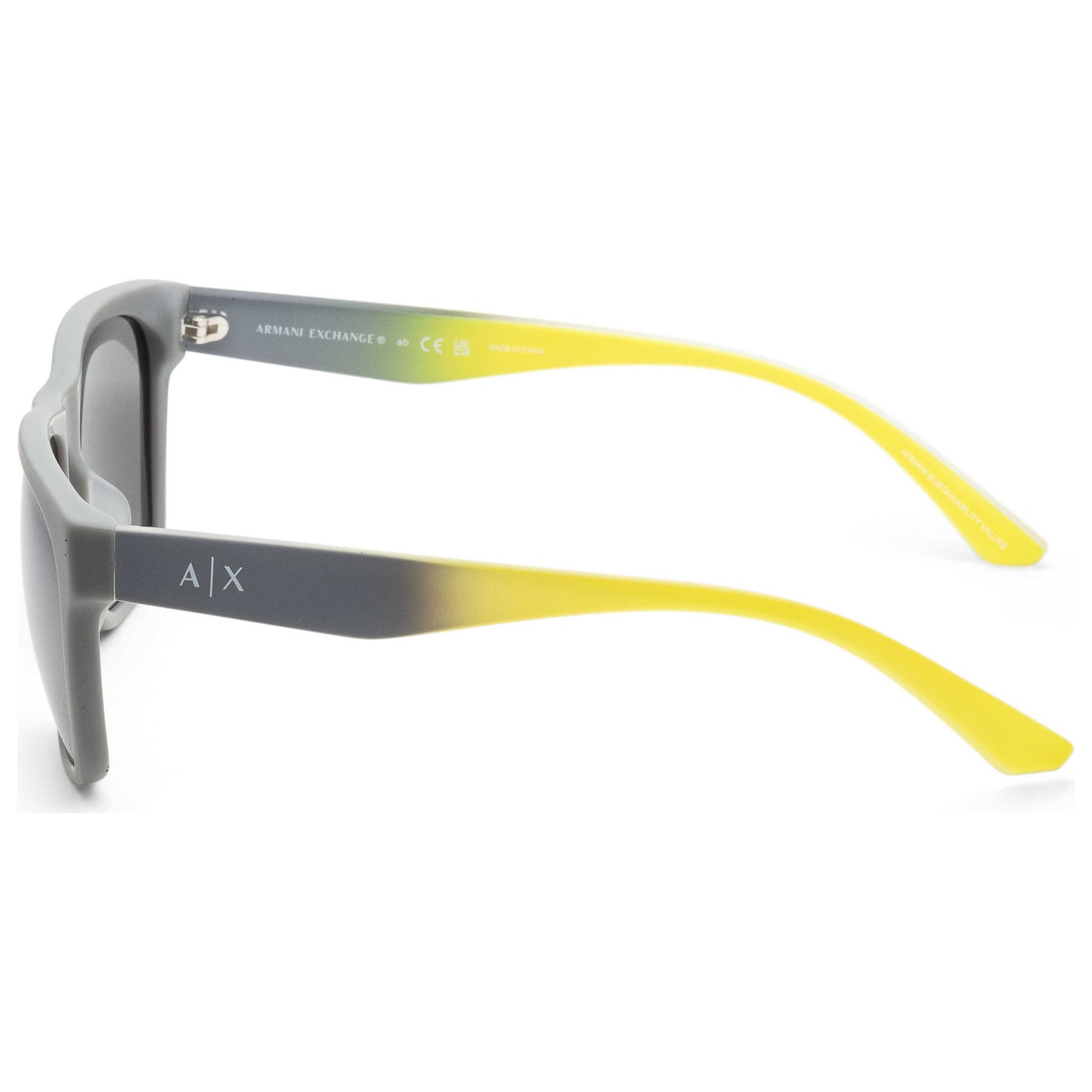 Left view of Armani Exchange Fashion Men's Sunglasses AX4135SF-81806G-59