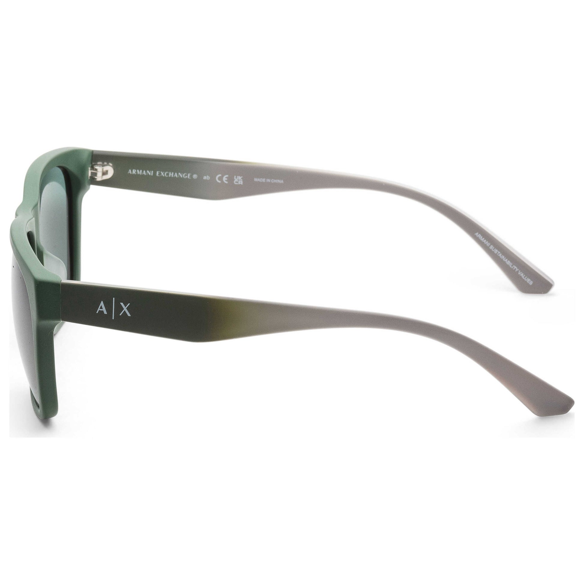 Left view of Armani Exchange Fashion Men's Sunglasses AX4135SF-830171-59
