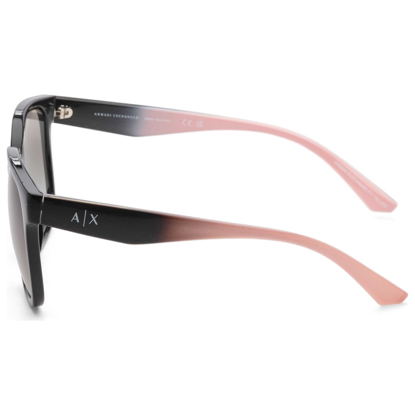 Left view of Armani Exchange Fashion Women's Sunglasses AX4136SU-821111-56