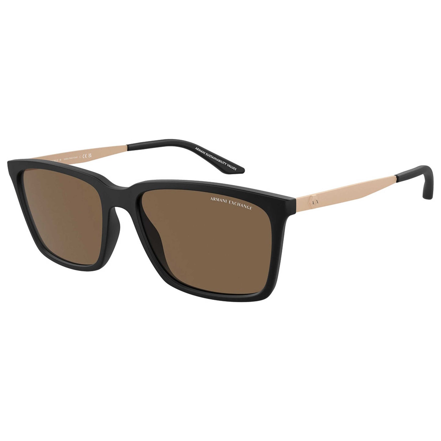 Front view of Armani Exchange Fashion Men's Sunglasses AX4138SF-807873-57