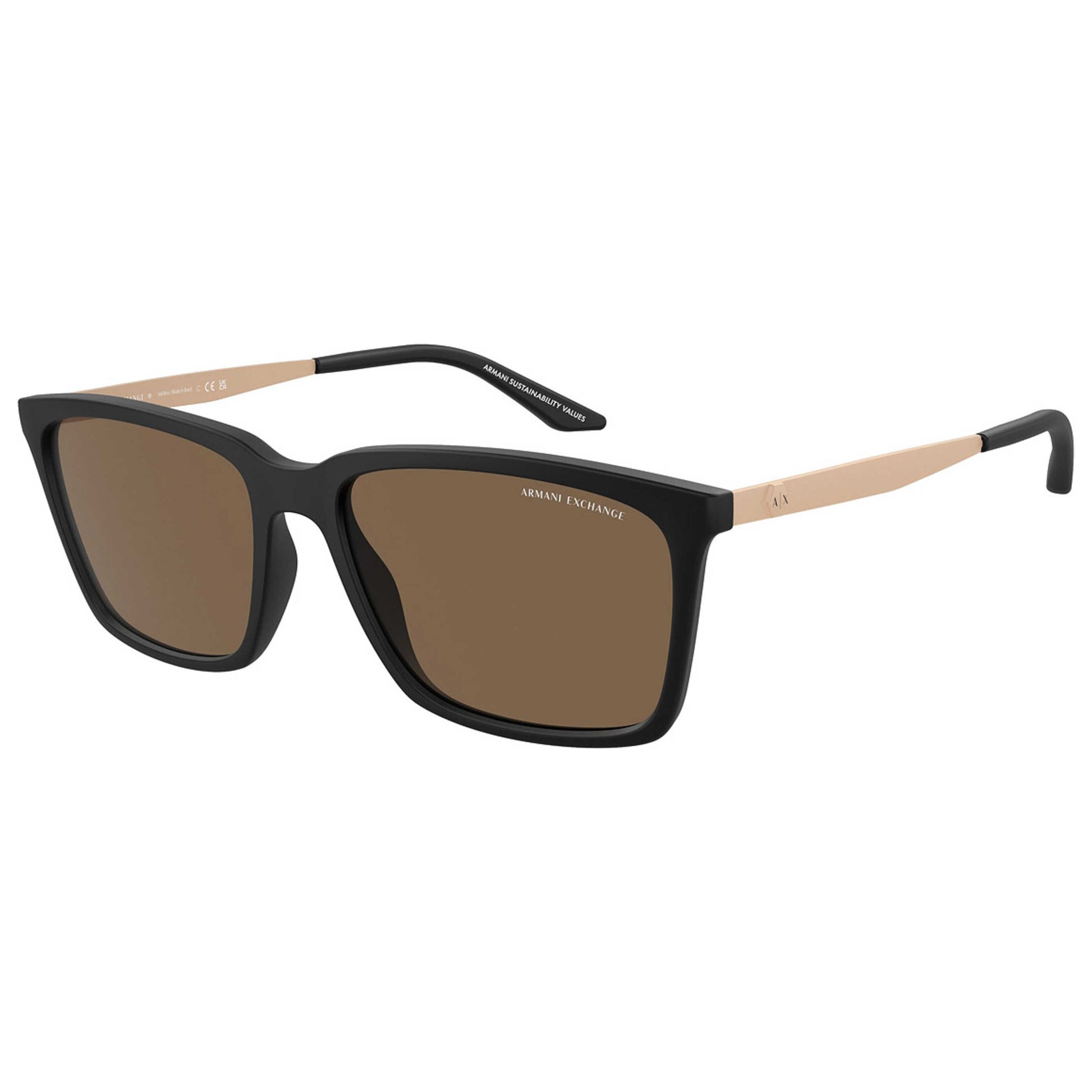 Front view of Armani Exchange Fashion Men's Sunglasses AX4138SF-807873-57