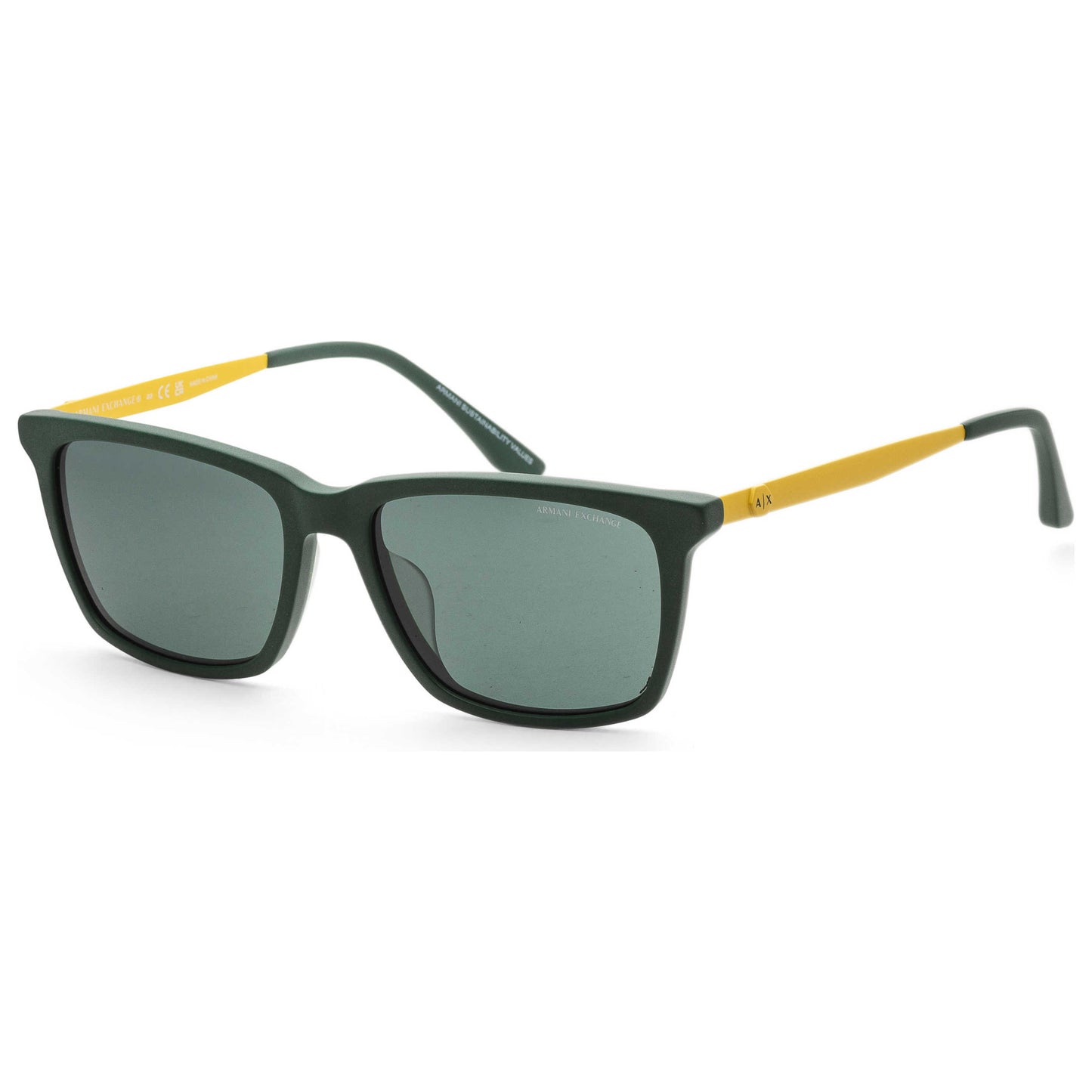 Front view of Armani Exchange Fashion Men's Sunglasses AX4138SF-830171-57