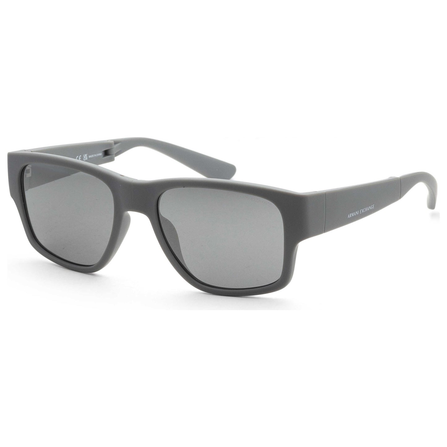 Front view of Armani Exchange Fashion Men's Sunglasses AX4141SU-81806G-56