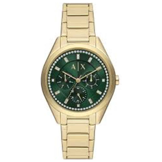 Front view of Armani Exchange Giacomo Women's Quartz Watch AX5661