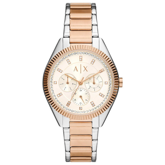 Front view of Armani Exchange Giacomo Women's Quartz Watch AX5662