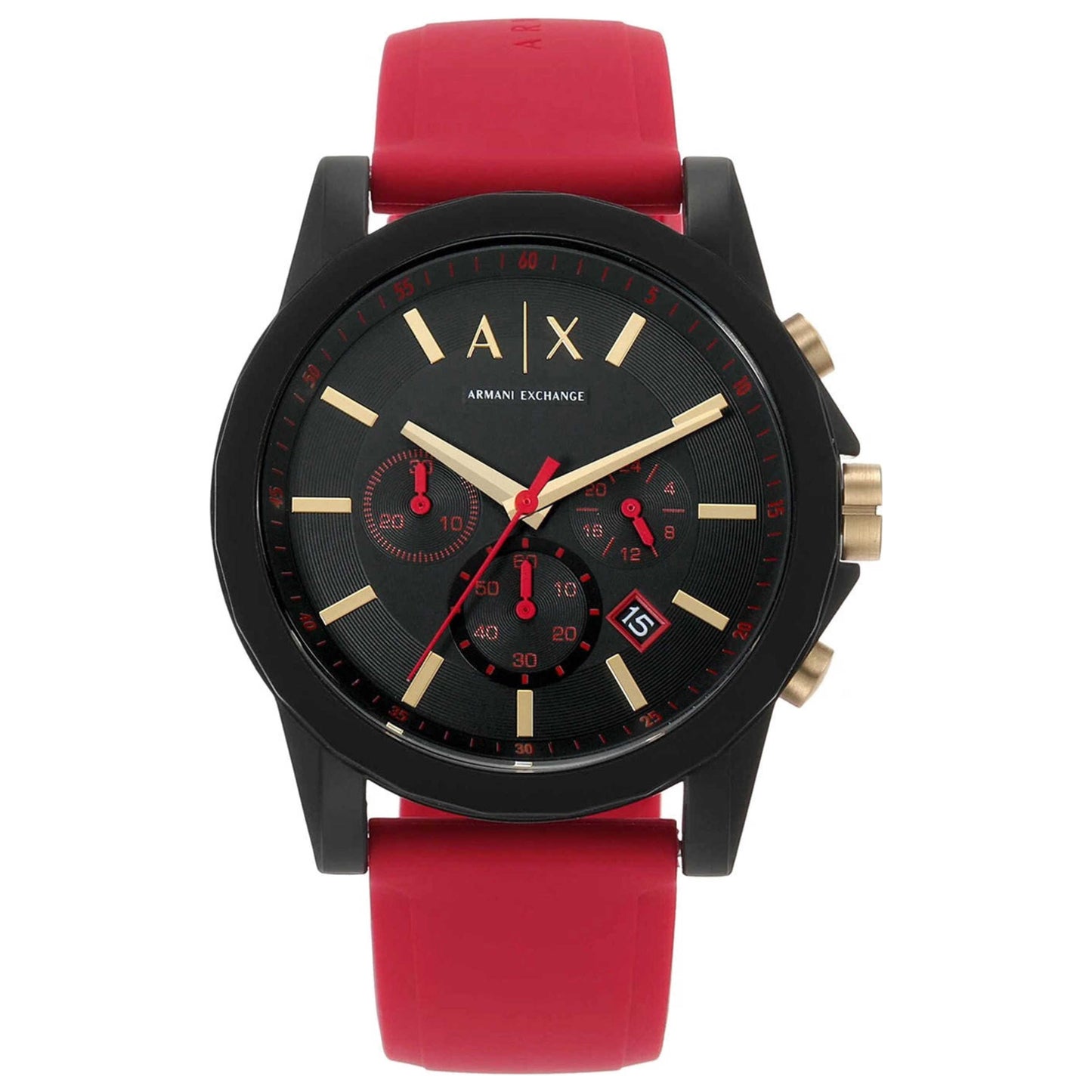 Front view of Armani Exchange Classic Men's Quartz Watch AX7152SET