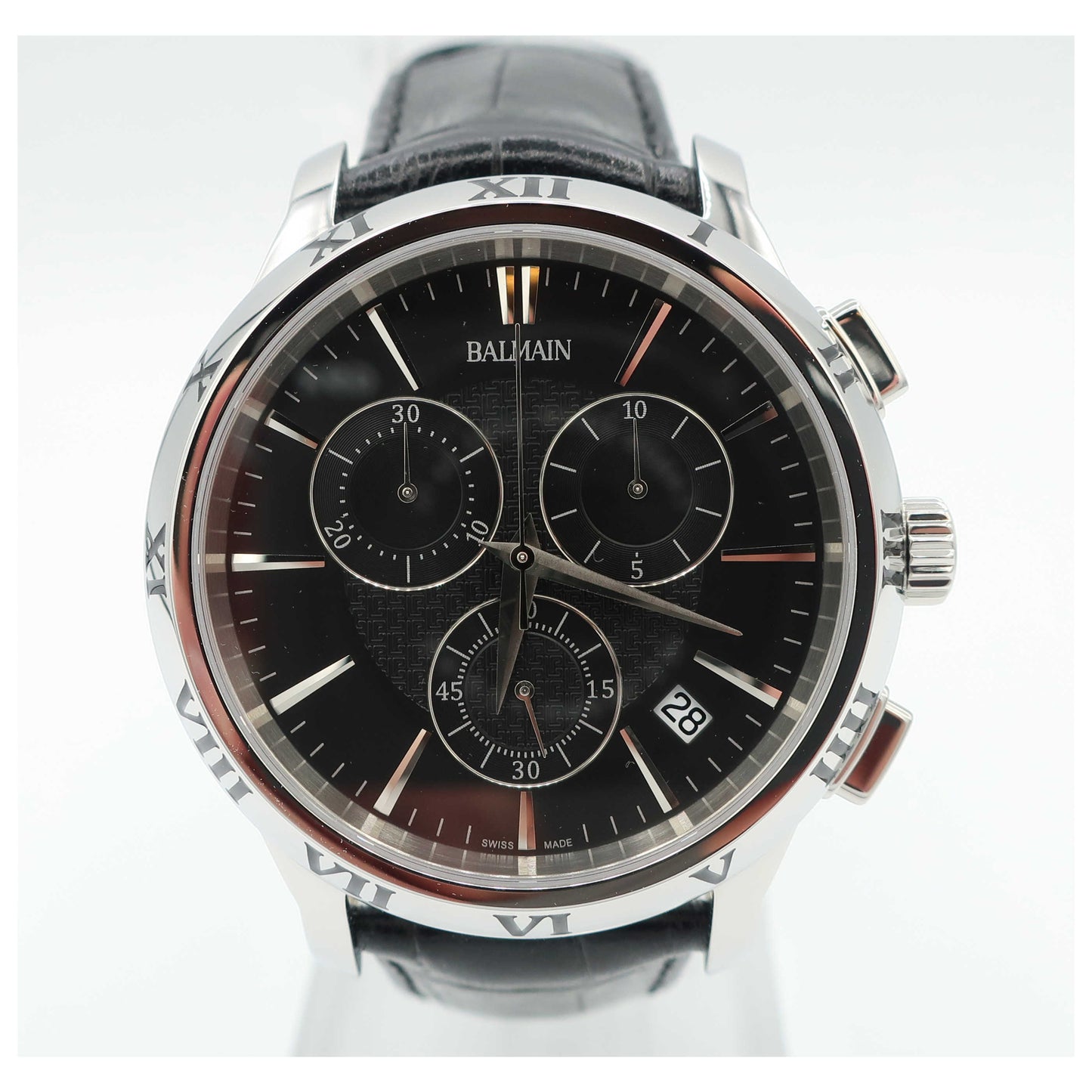 Front view of Balmain Classica Men's Swiss Quartz (Battery-Powered) Watch B50613266-SD