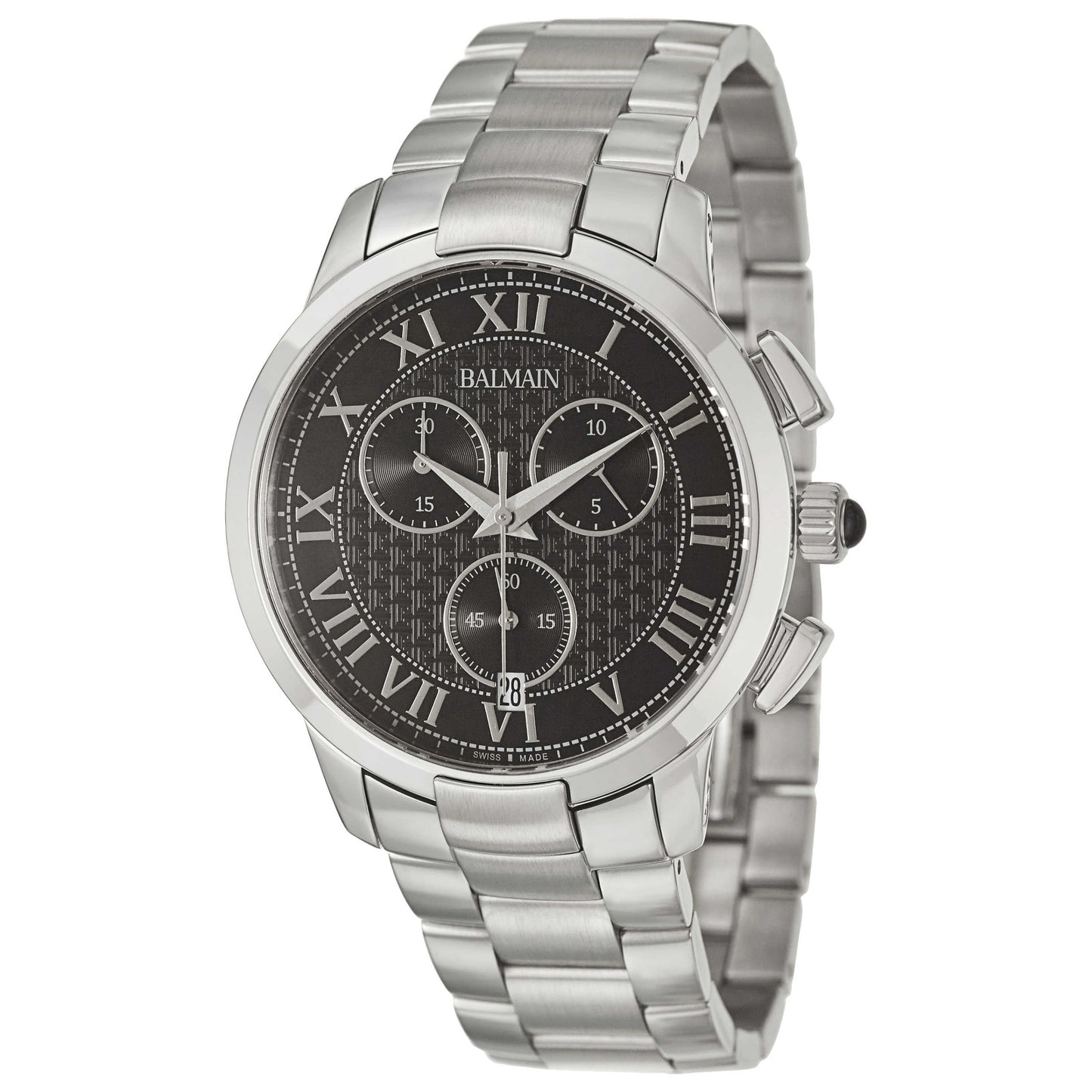 Front view of Balmain Iconic Men's Swiss Quartz (Battery-Powered) Watch B53613362
